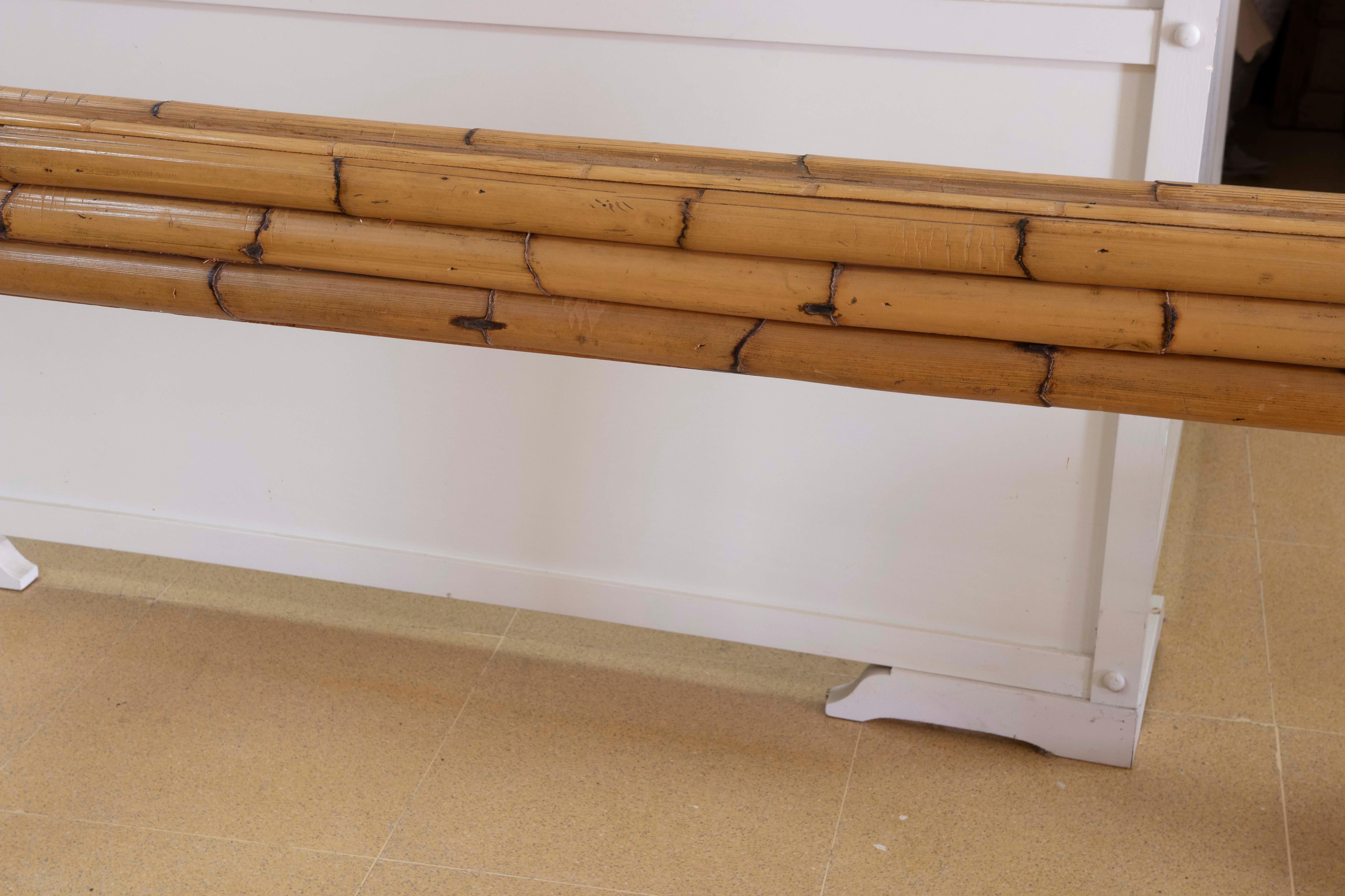 Structure de table espagnole en bambou des années 1980 en vente 4