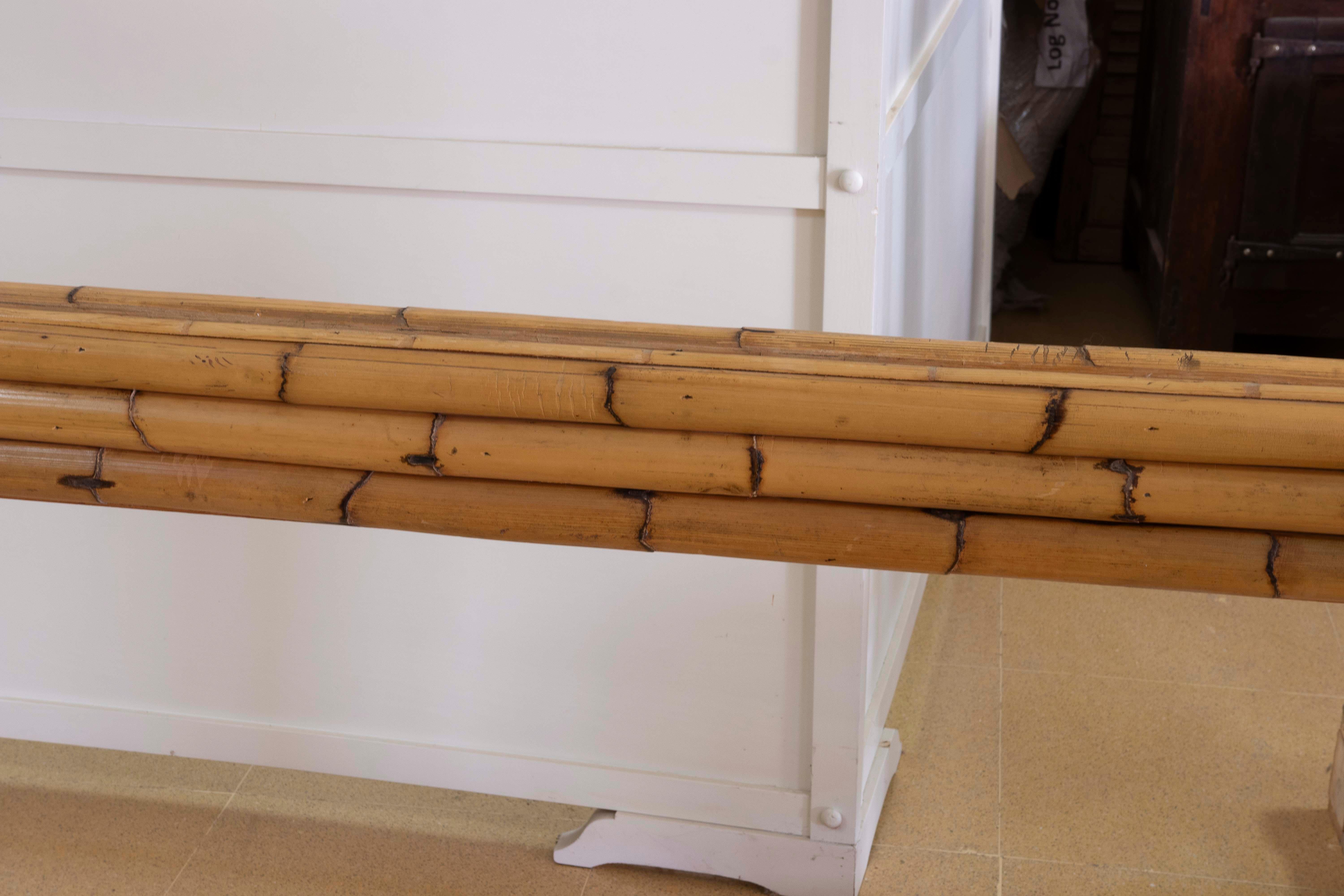 Structure de table espagnole en bambou des années 1980 en vente 6