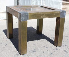 1980s Spanish Brass Side Table