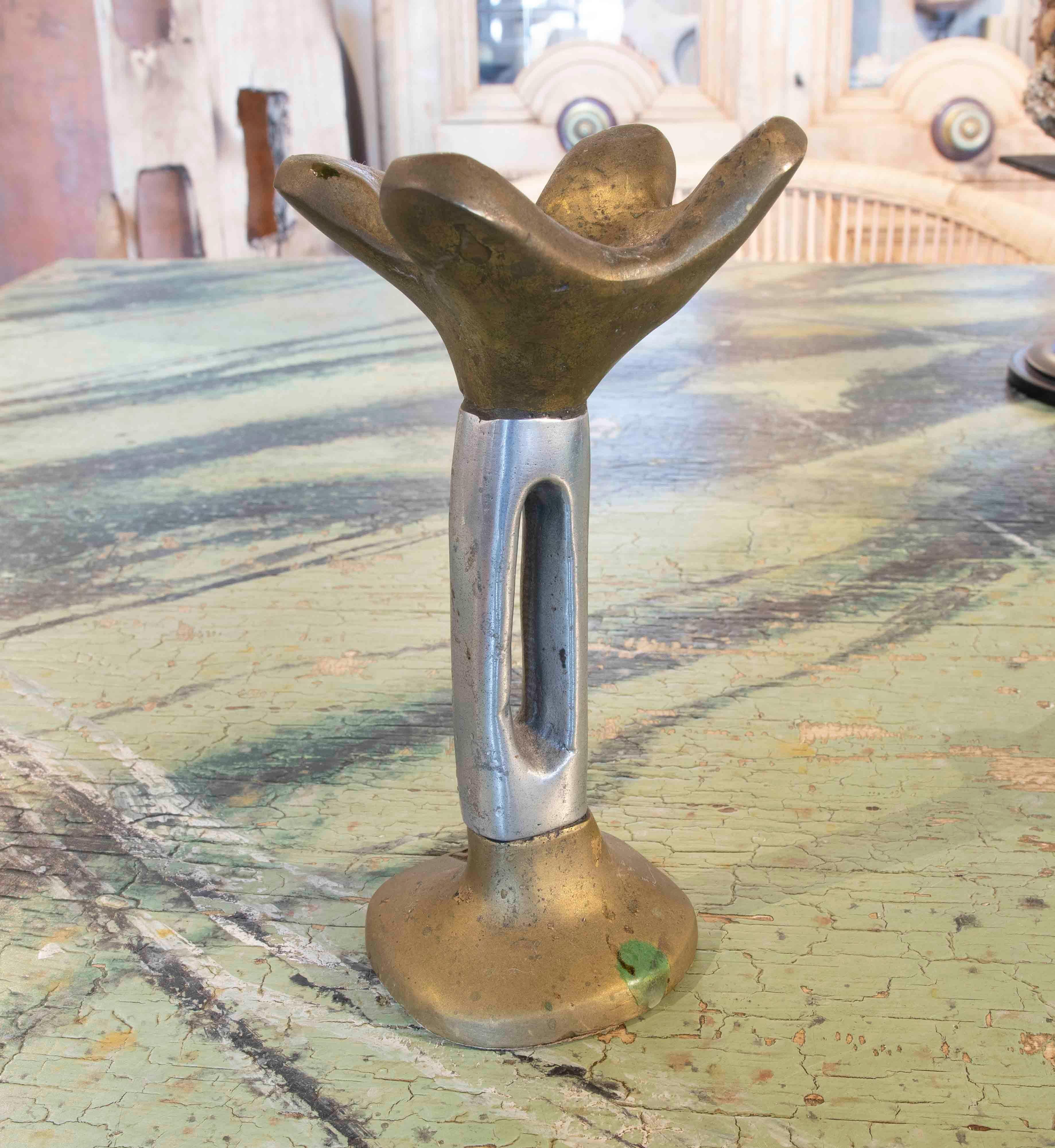 1980s Spanish Bronze Table Sculpture by David Marshall  For Sale 2