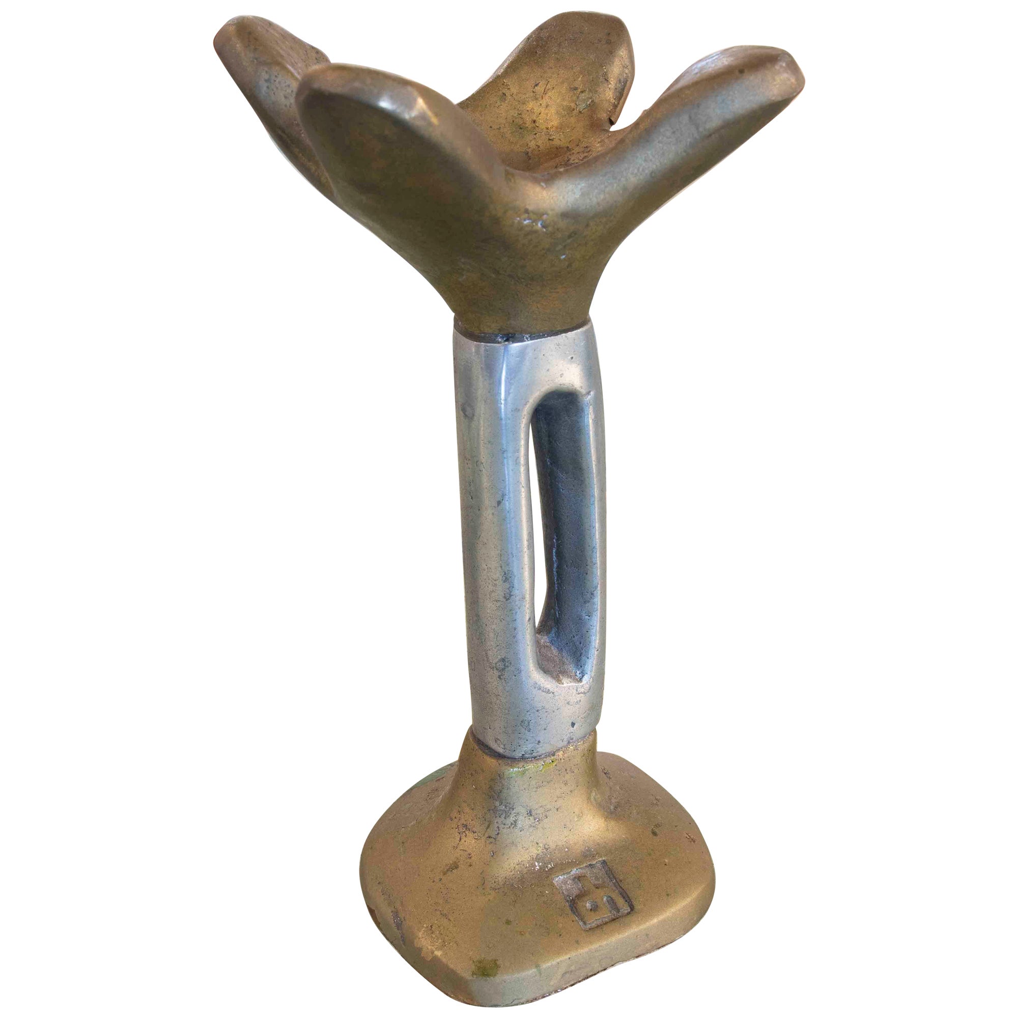 1980s Spanish Bronze Table Sculpture by David Marshall