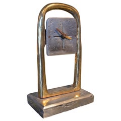 Orologio da tavolo spagnolo degli anni '80 dell'artista David Marshall