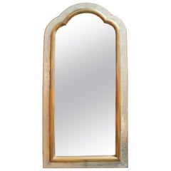 1980s Spanish Two-Tone Bronze-Plated Tall Mirror