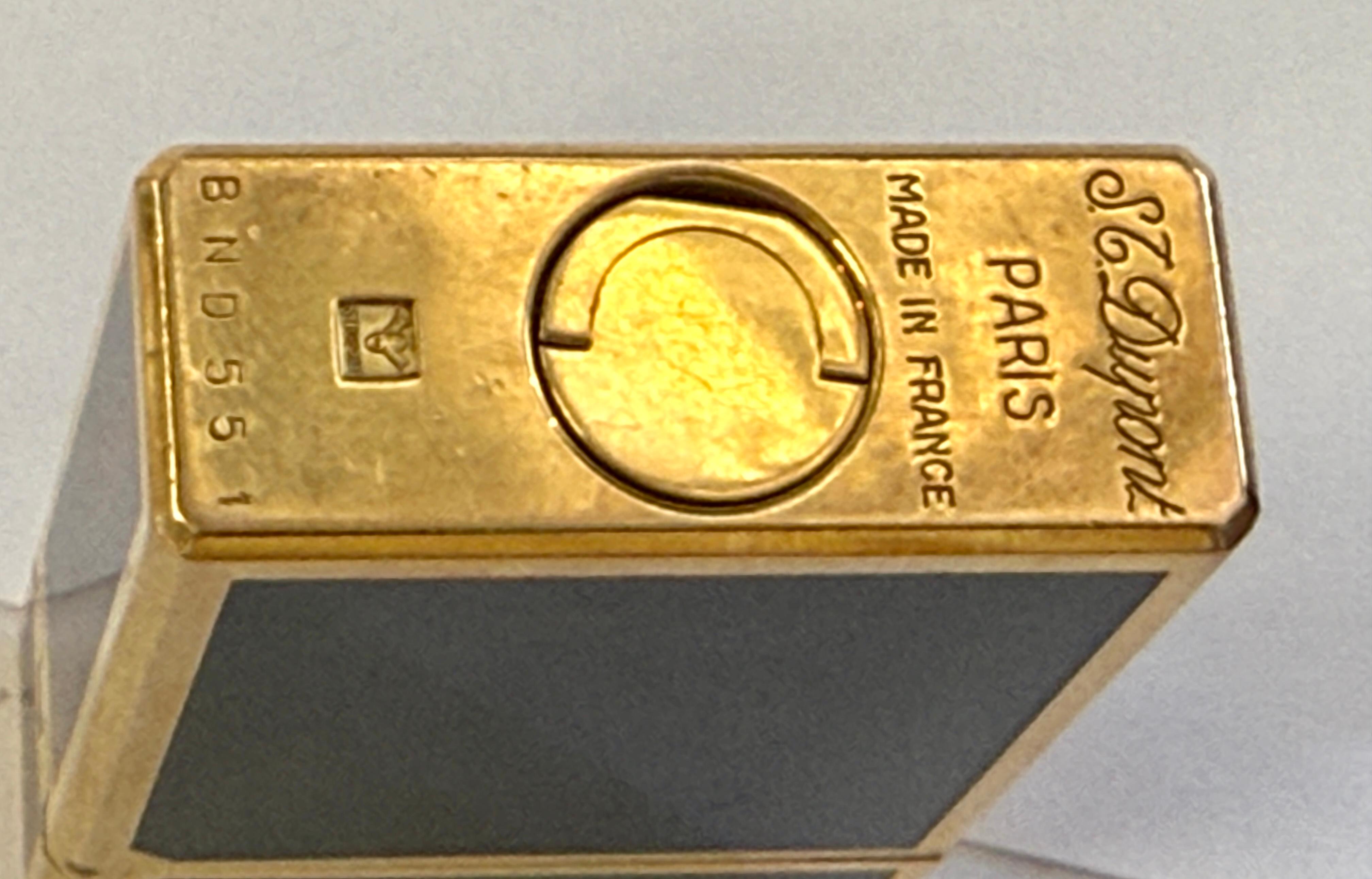 1980’s S.T. DuPont Laque de Chine Gold Plated Lighter with Box and Papers 4