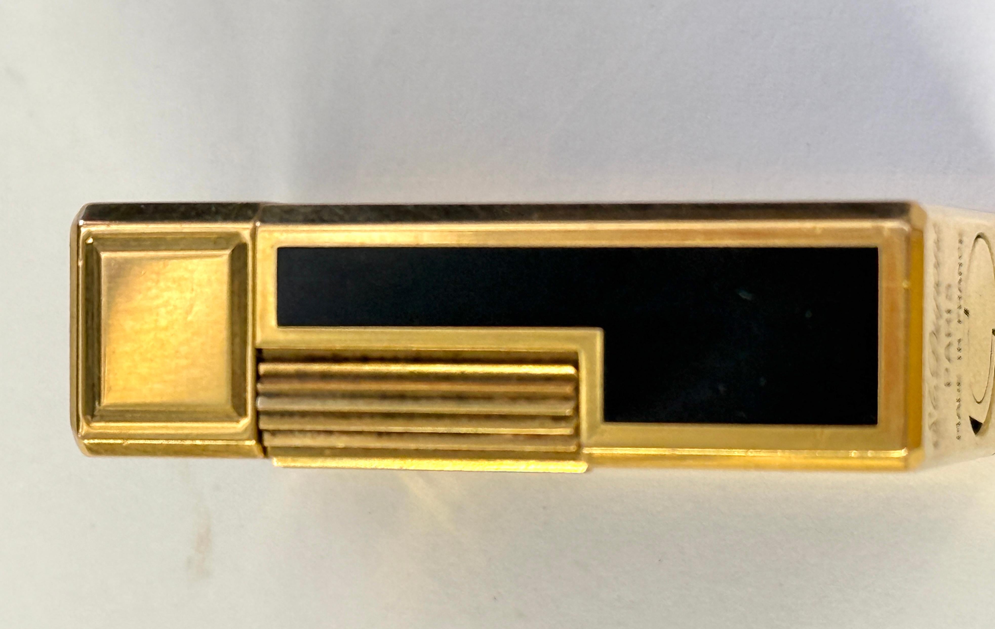 1980’s S.T. DuPont Laque de Chine Gold Plated Lighter with Box and Papers 5