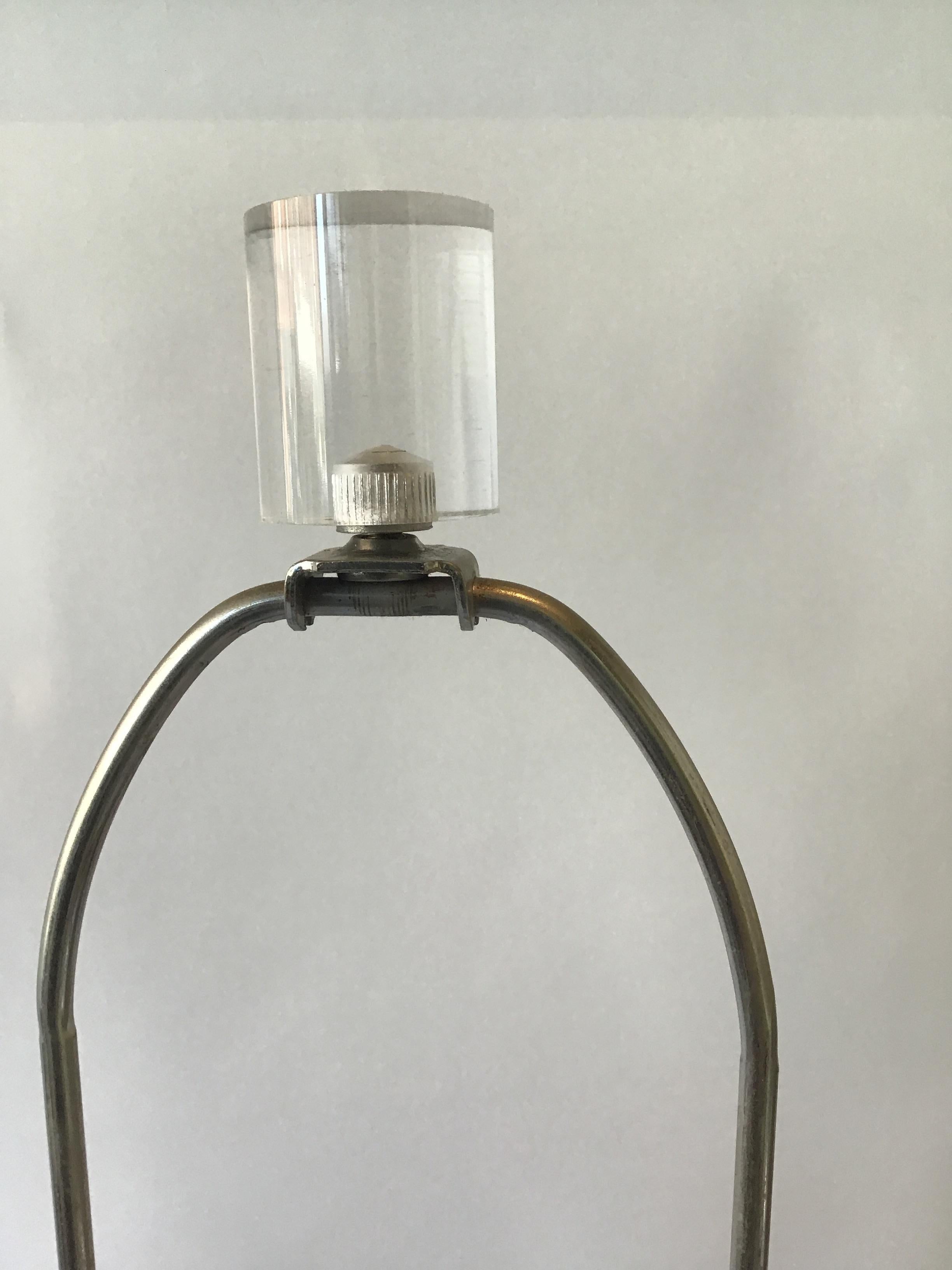 1980s Stacked Lucite Floor Lamp 5
