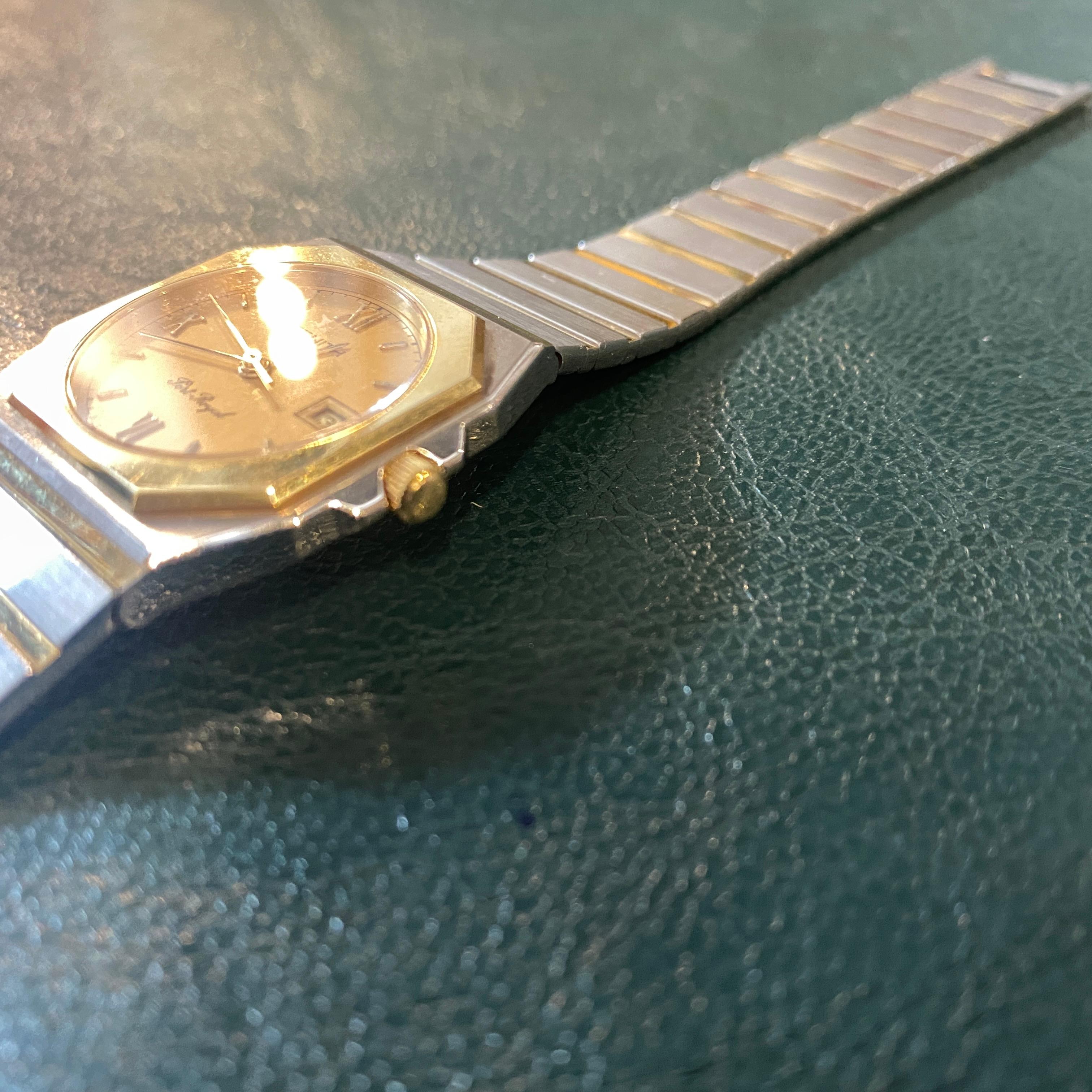 1980s Steel and 14 kt Gold Zenith Port Royal 1