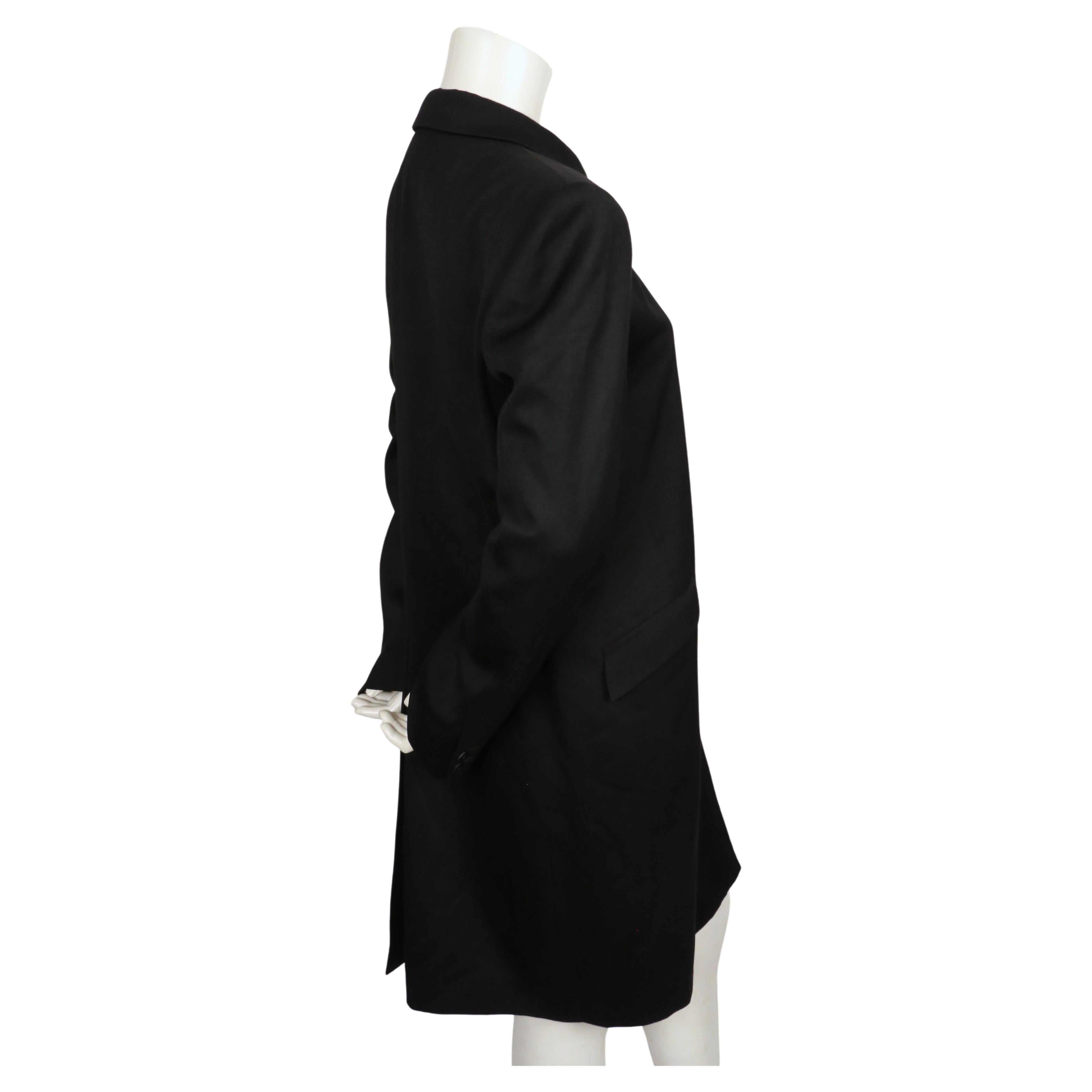 Women's 1980's STEPHEN SPROUSE black jacket with oversized shoulders For Sale