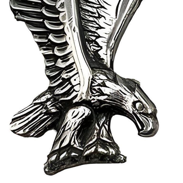 Américain Insigne de revers en argent sterling de l'aigle américain des années 1980 en vente