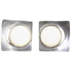 Vintage 1980's Sterling Silver Mexican Earrings