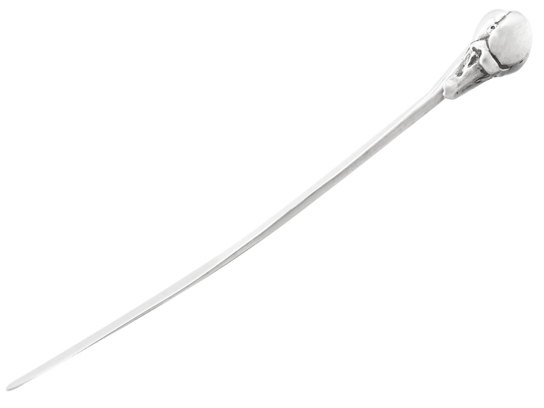 Great Britain (UK) 1980s Sterling Silver Swan Letter Opener For Sale