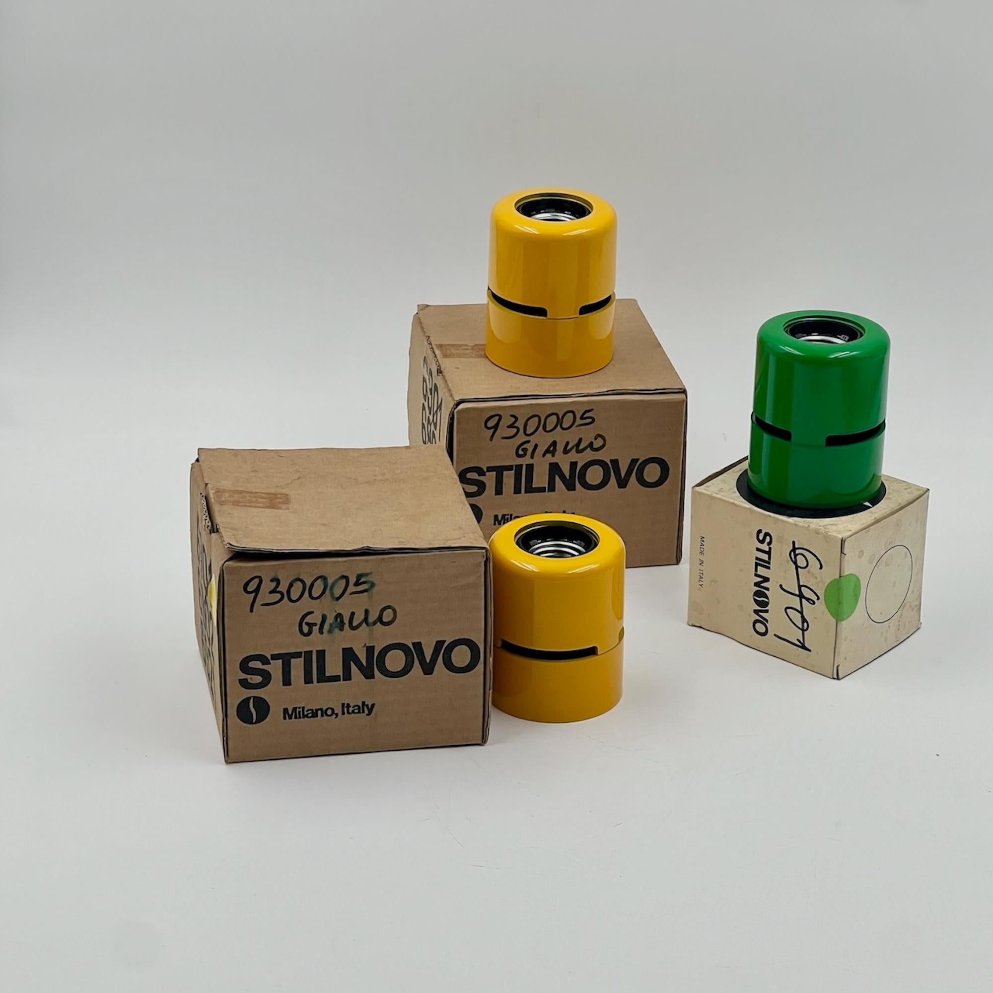 1980s Stilnovo 'Plafoniera' Minimalist Design Lights, Unused New Old Stock For Sale 2