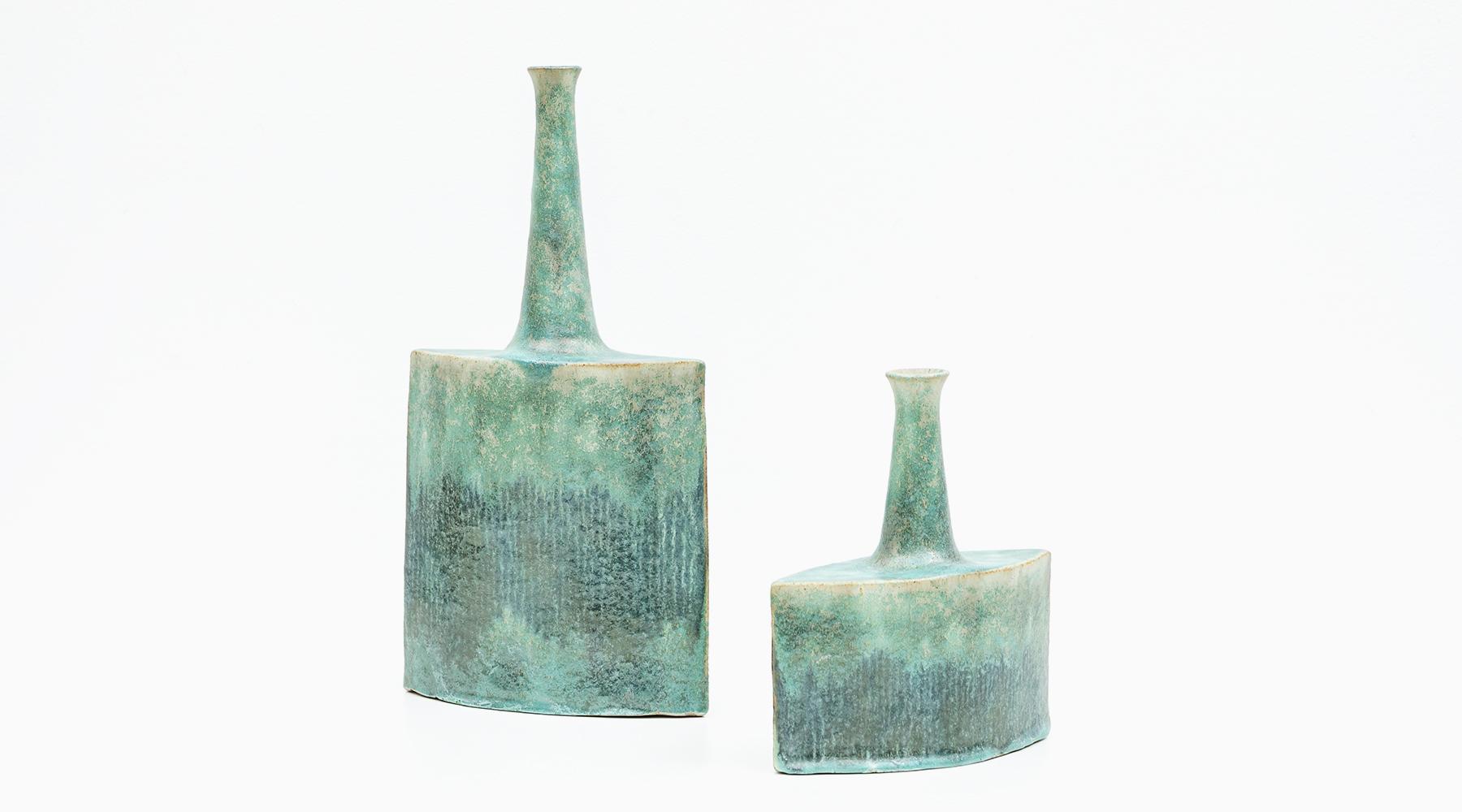 Modern 1980s Stoneware by Bruno Gambone 'd' For Sale
