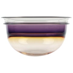 1980s Studio Art Glass Bowl by Art Reed