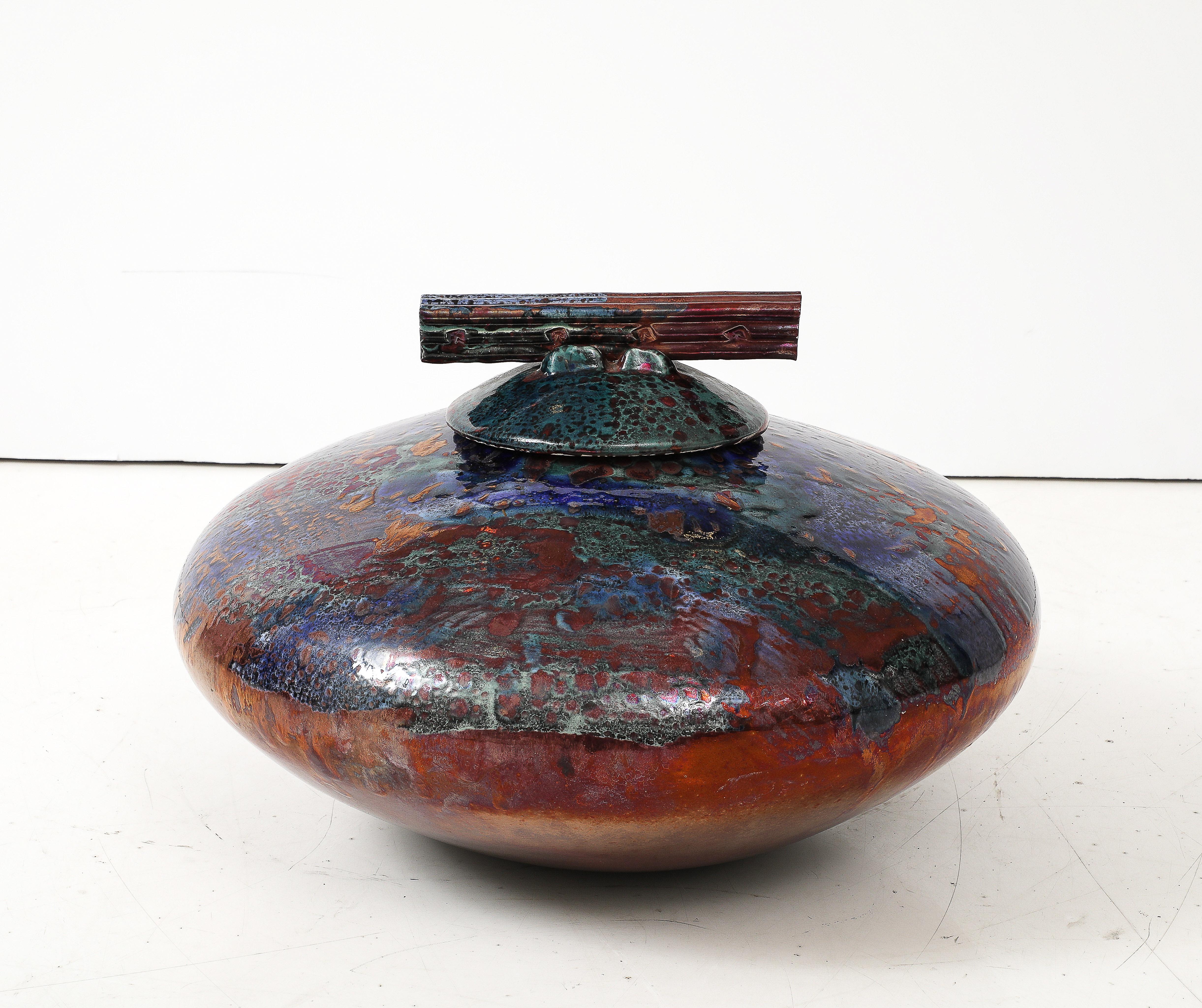 Grande vaso o urna in ceramica Studio Pottery degli anni '80
Un pezzo unico
Firmato
Ottime condizioni
