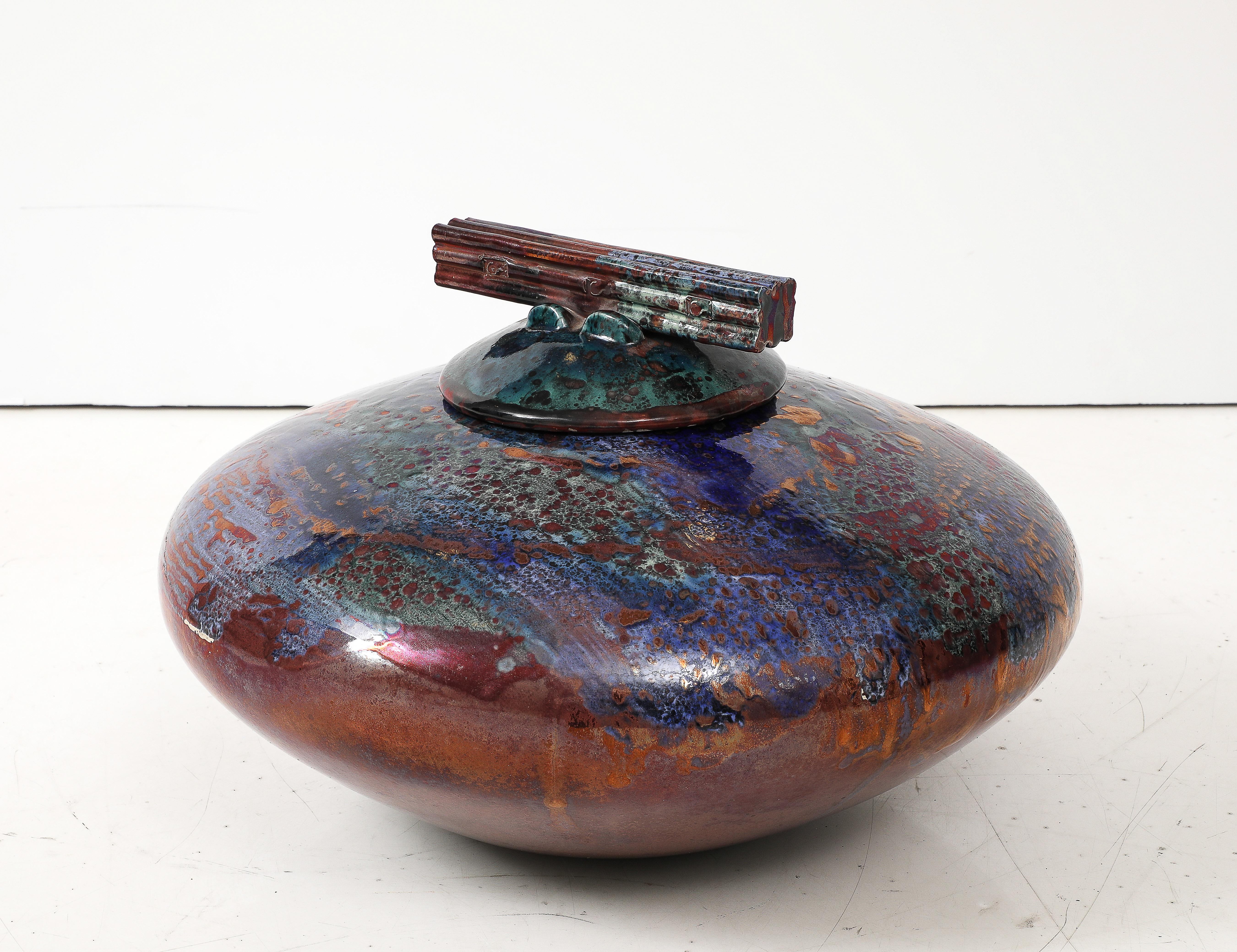 Ceramica Vaso in ceramica Studio Pottery del 1980 in vendita