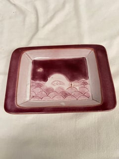 "vide poche" de cerámica de Studio Pottery de los años 80, por Cloutier