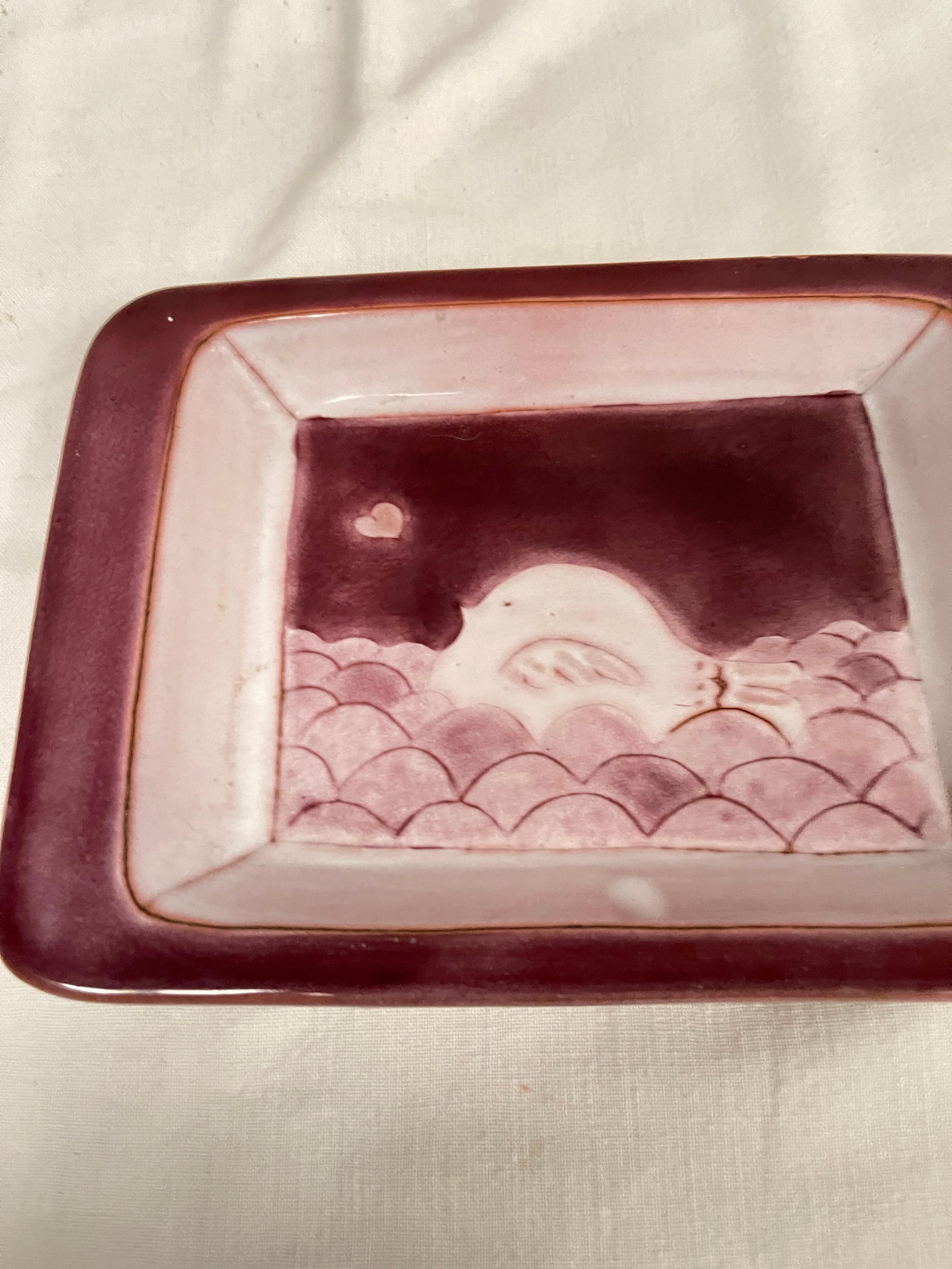 Européen Studio poterie céramiquevide poche de Cloutier des années 1980 en vente