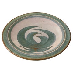 Used 1980s Studio Pottery Plate