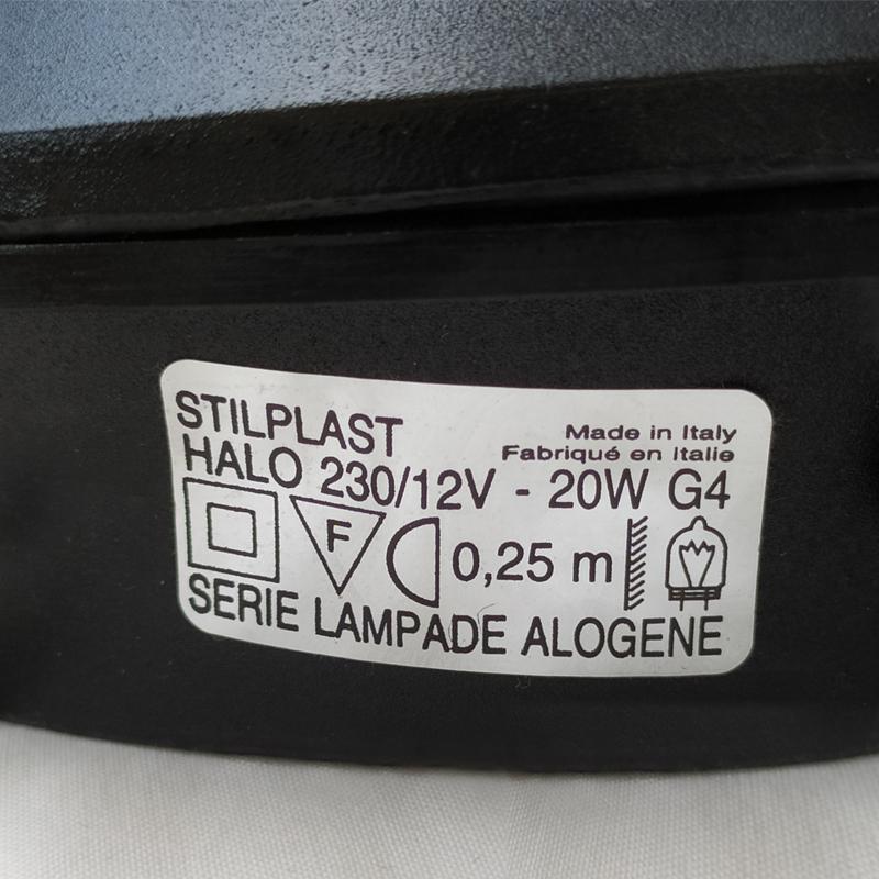 Impresionante lámpara halógena de sobremesa de los años 80 de Stilplast, Made in Italy en venta 1