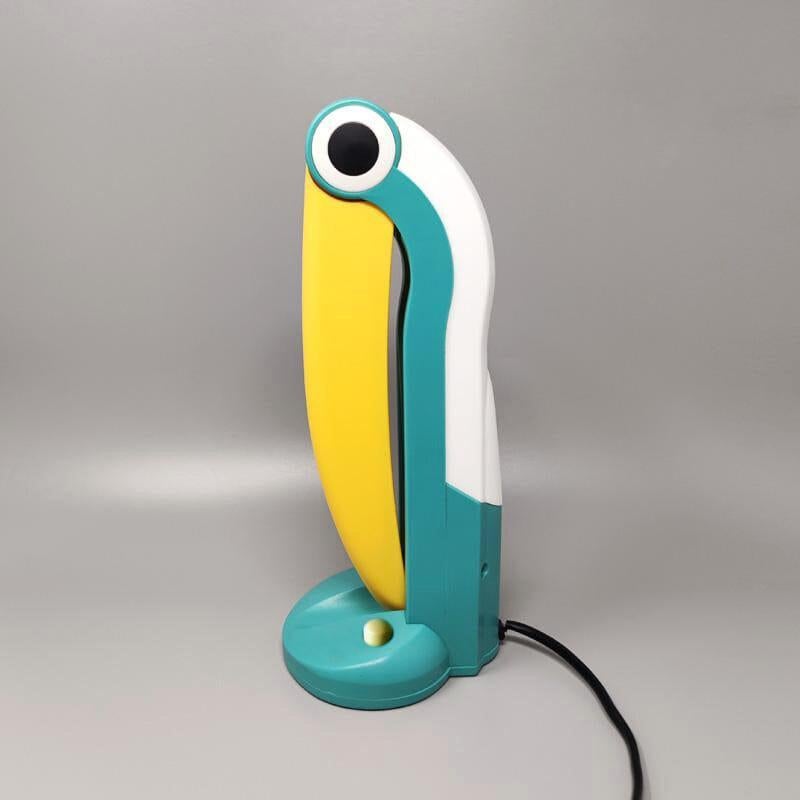 Mid-Century Modern 1980s Stunning Toucan Table Lamp by H.T. Huang for Lenoir