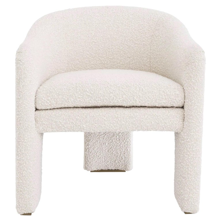 1980s Style and Italian Design All in Bouclé Fabric Armchair For Sale ...
