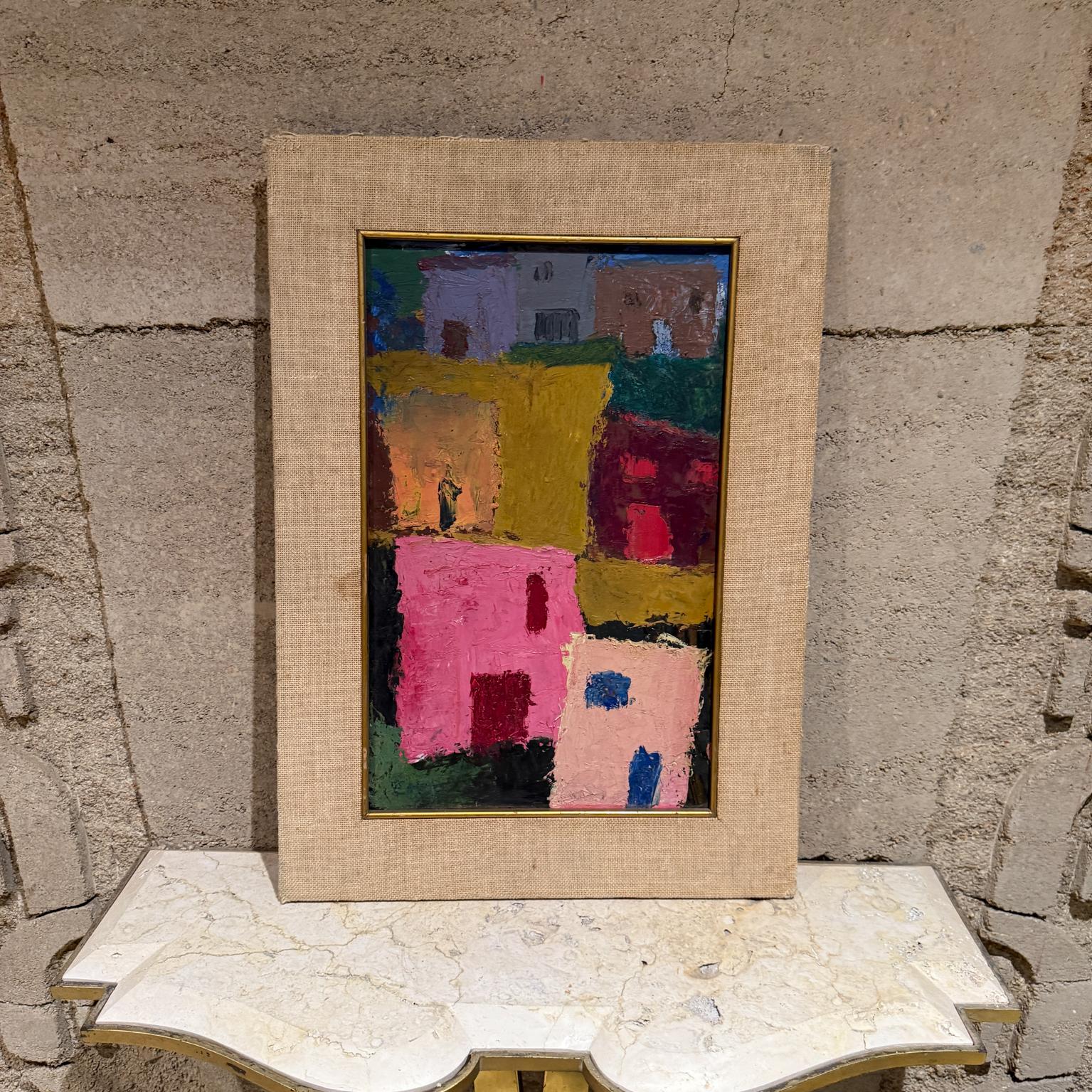 1980s Mexican Modernism Pink-Abstract Art Oil Painting style of Pedro Coronel.
Lovely hues of pink.
Oil on canvas
25 x 17.25 x .75 Art 18.75 x 11.75
Please refer to all images.
Original unrestored condition. Fading vintage wear present. 