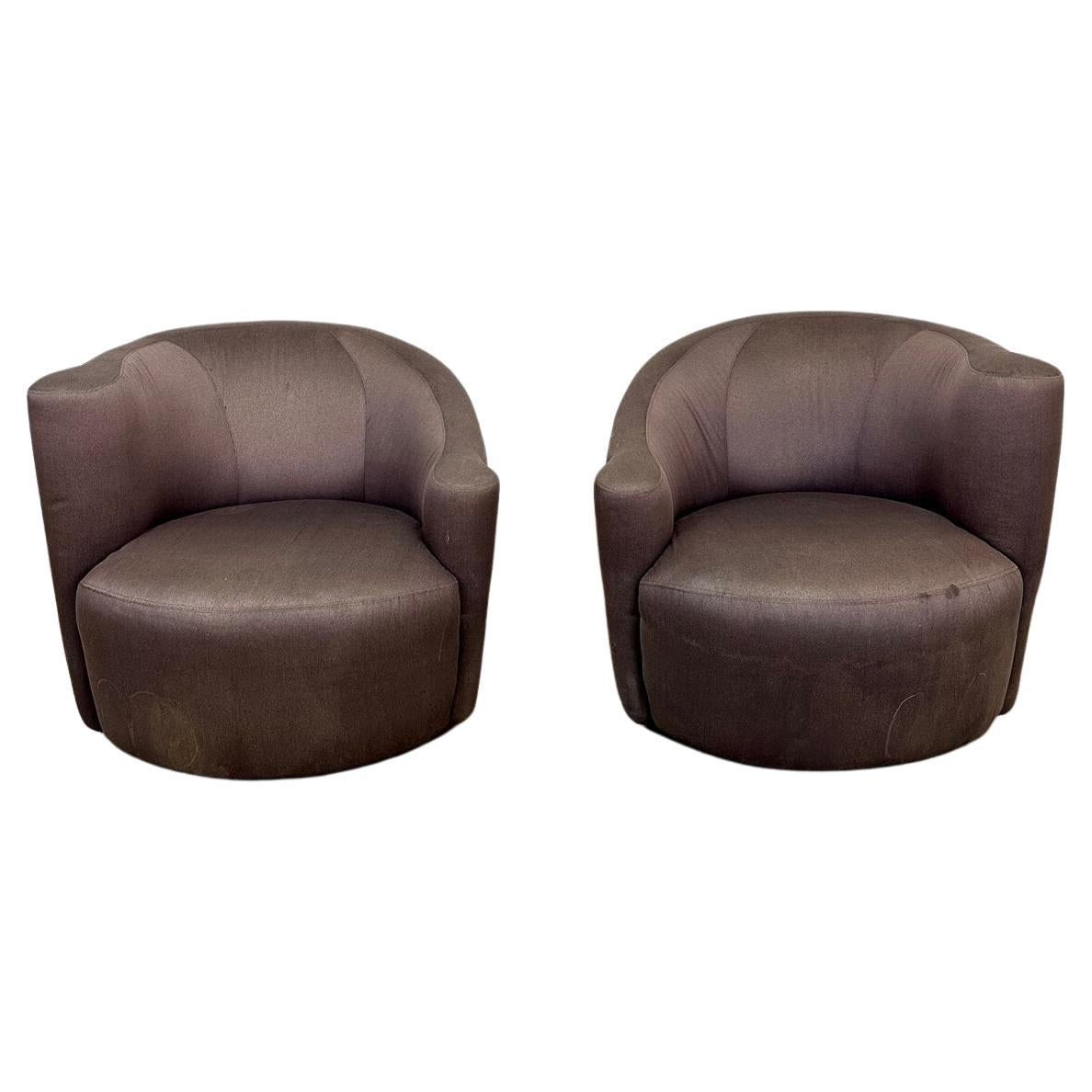 Coastal Striped Lounge Chair by Bauhaus at 1stDibs