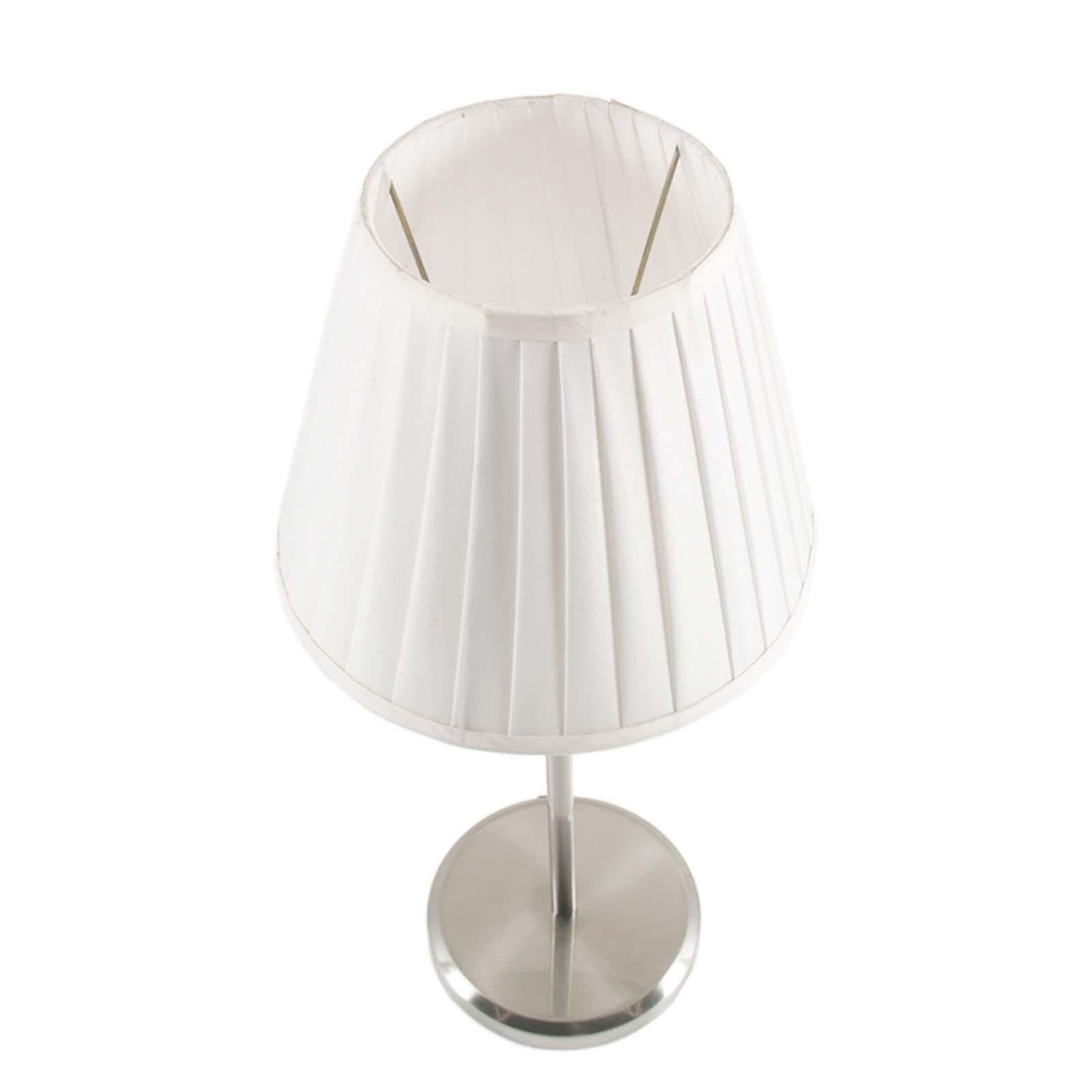 Galvanized 1980s Table Lamp by Bottega Gadda Milano, in Chromed Brass, labelled For Sale