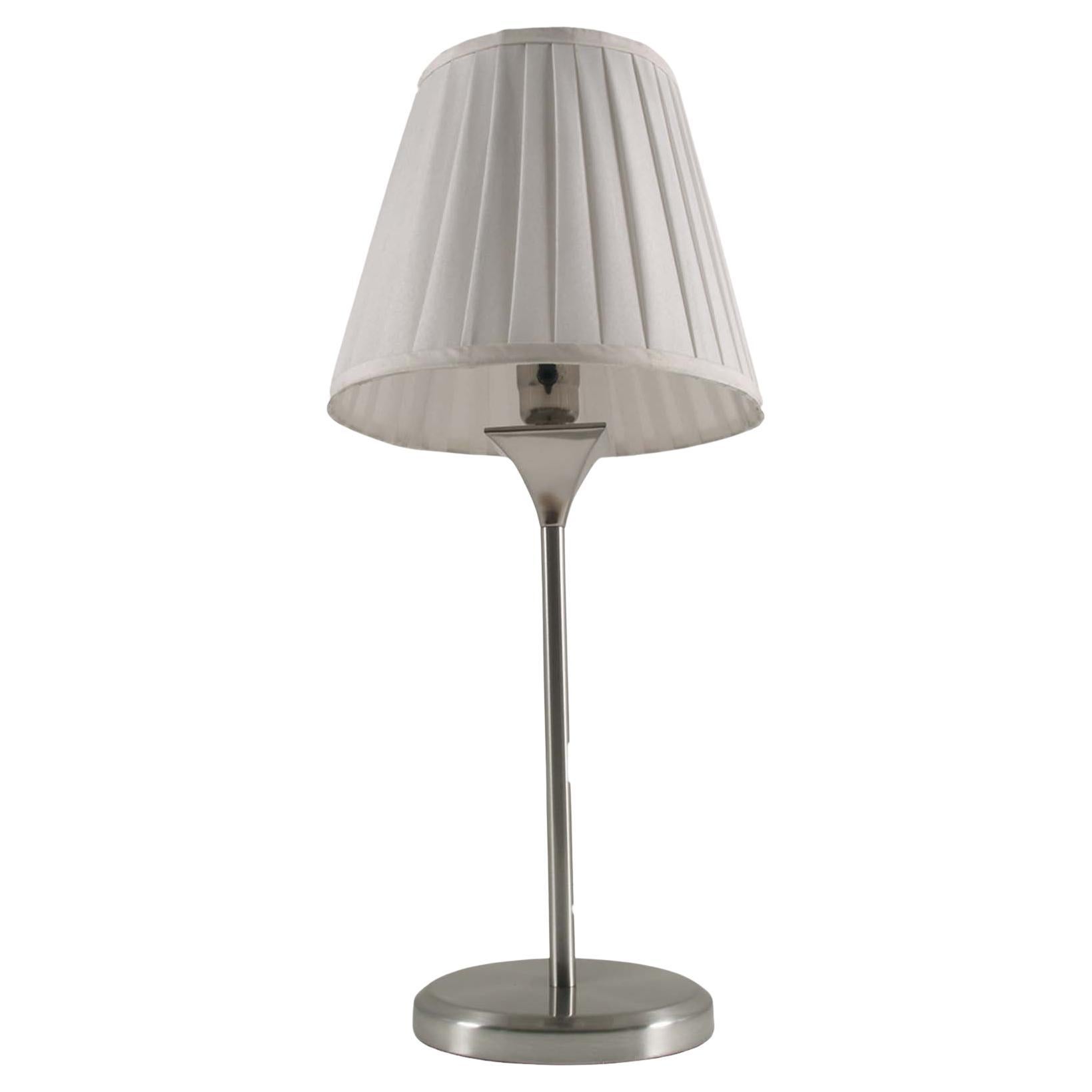 1980s Table Lamp by Bottega Gadda Milano, in Chromed Brass, labelled For Sale