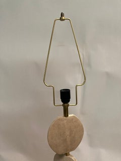 1980's Table lamp covered with white shagreen