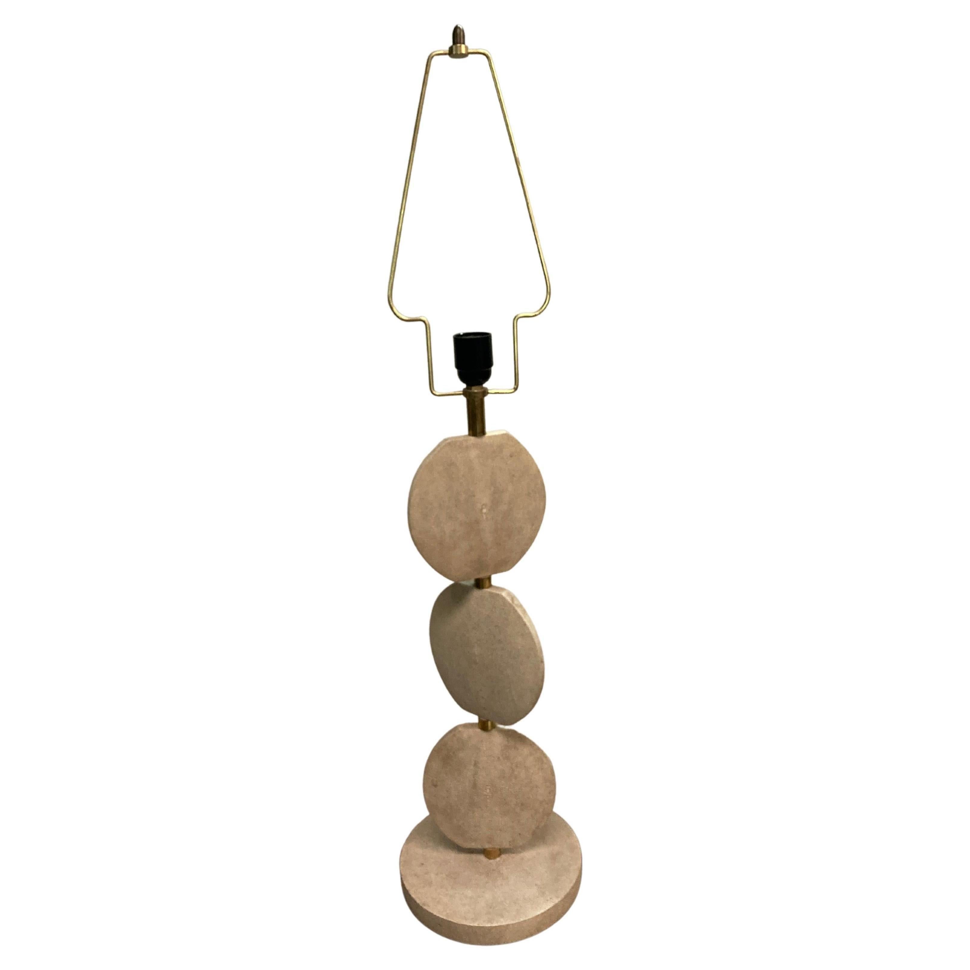 Lampada da tavolo del 1980 rivestita in zigrino bianco