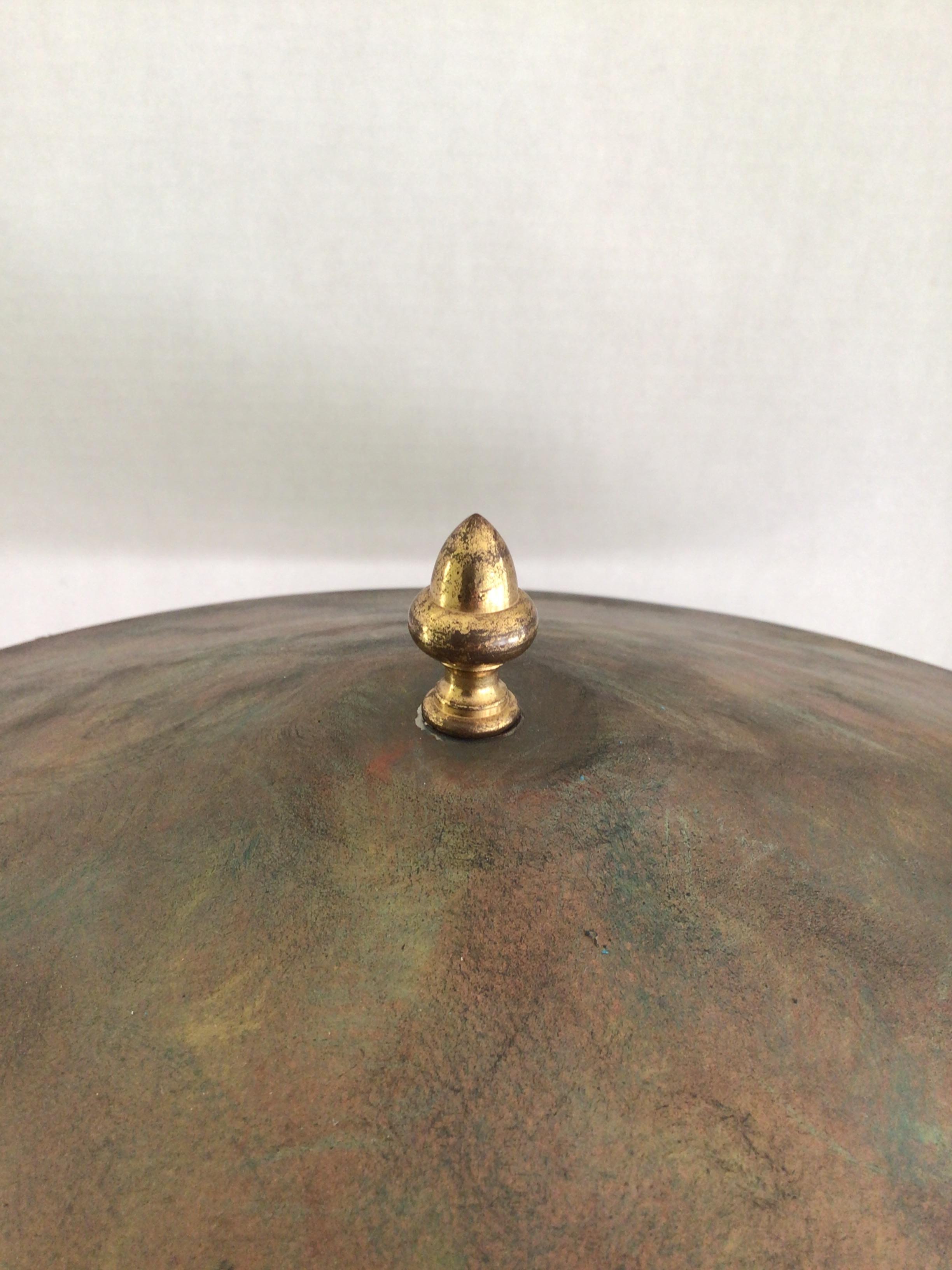 Lampada da tavolo degli anni '80 con paralume in tiglio patinato in vendita 5