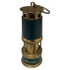1980's Table lighter as a " mining lamp" By Hermès