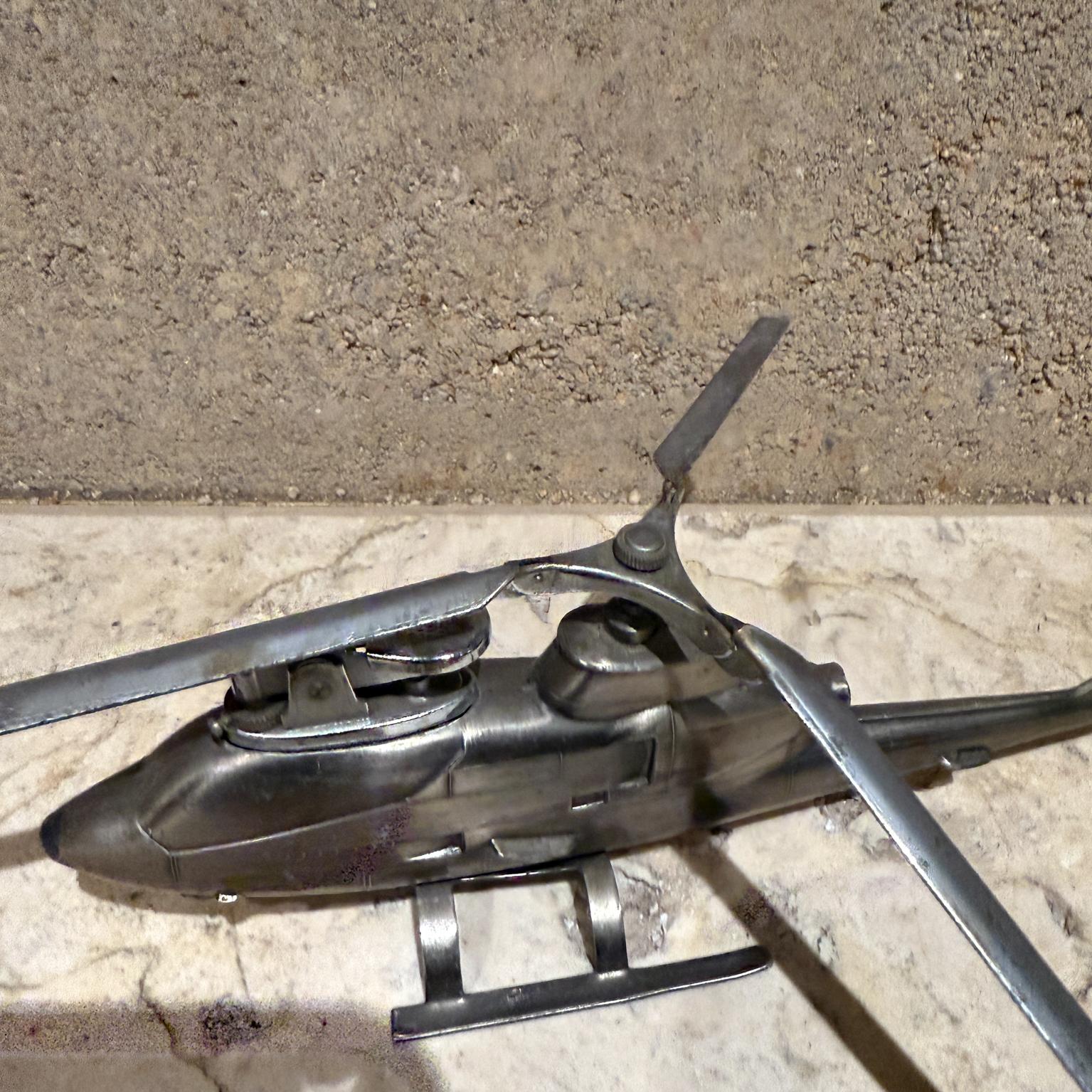 1980s Table Lighter Chrome Huey Cobra Helicopter Japan For Sale 7