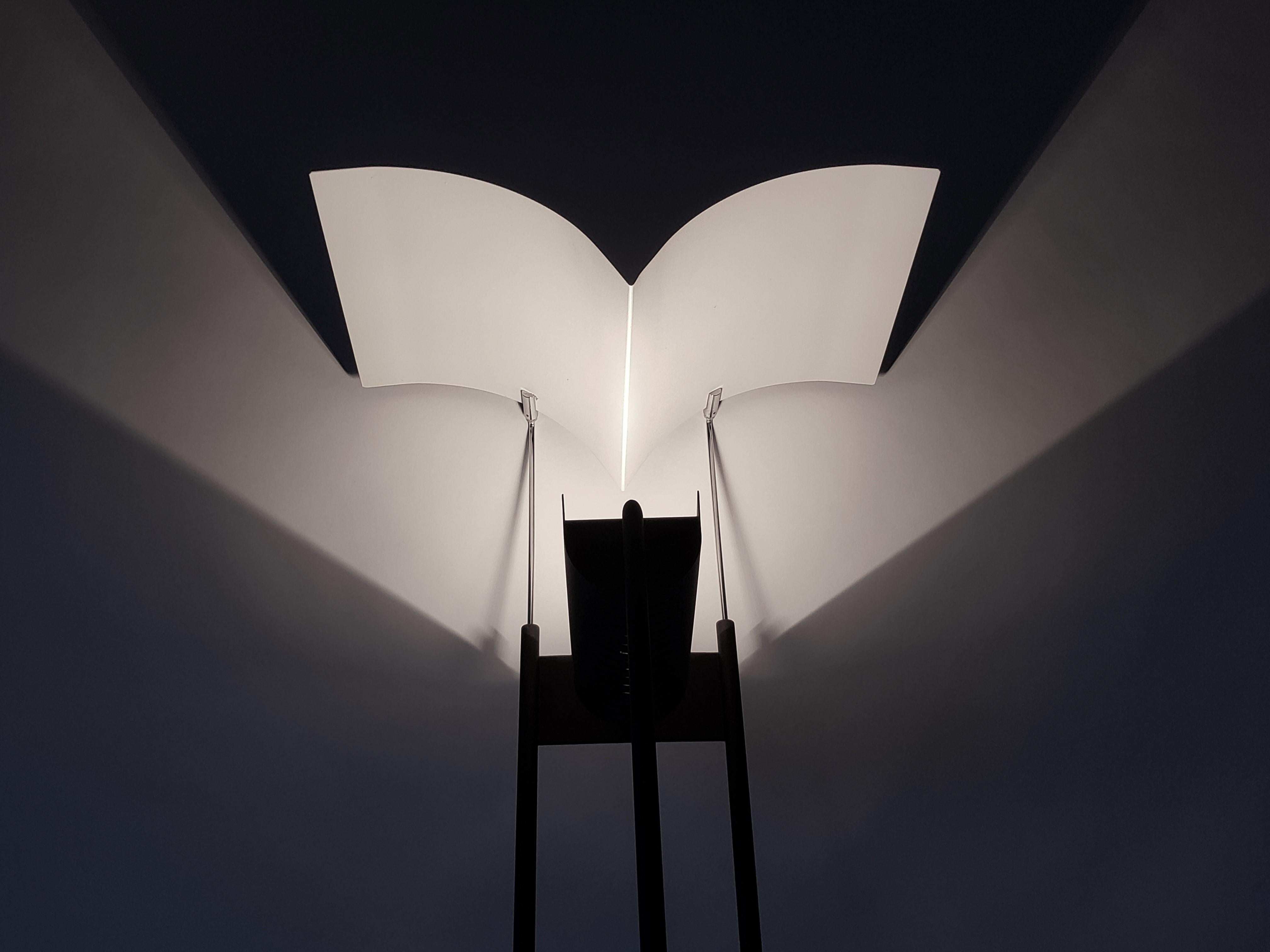 1980s Tall Halogen Floor Lamp 'Bird in Flight', Italy 5
