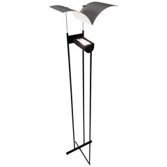 1980s Tall Halogen Floor Lamp 'Bird in Flight', Italy