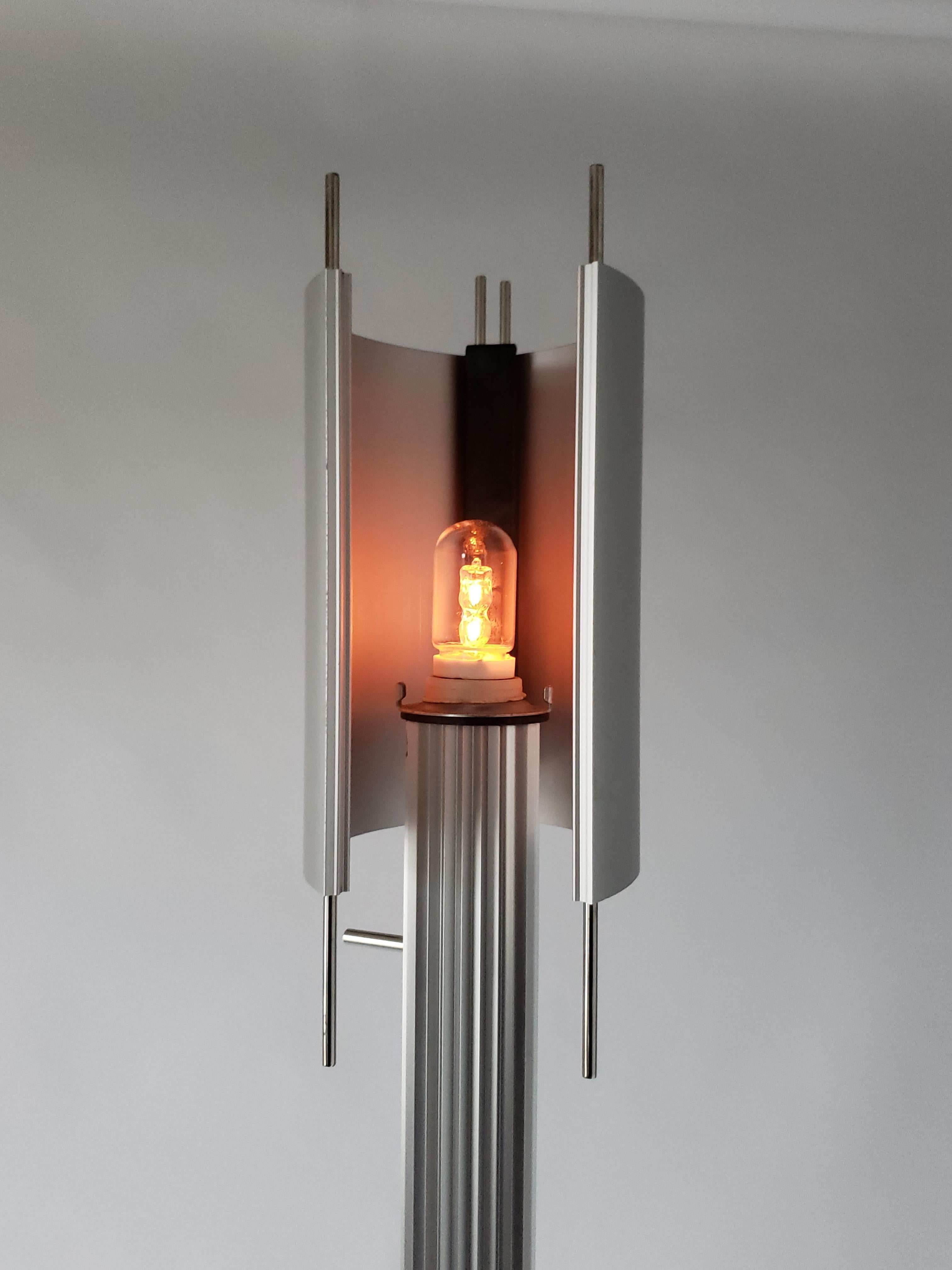 American 1980s Tall Halogen Floor Lamp 'Copernicus' from Koch & Lowy, USA