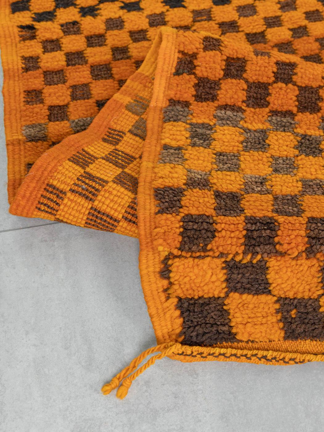 Late 20th Century 1980s, Taznakht Berber Rug 100% Wool Handmade For Sale