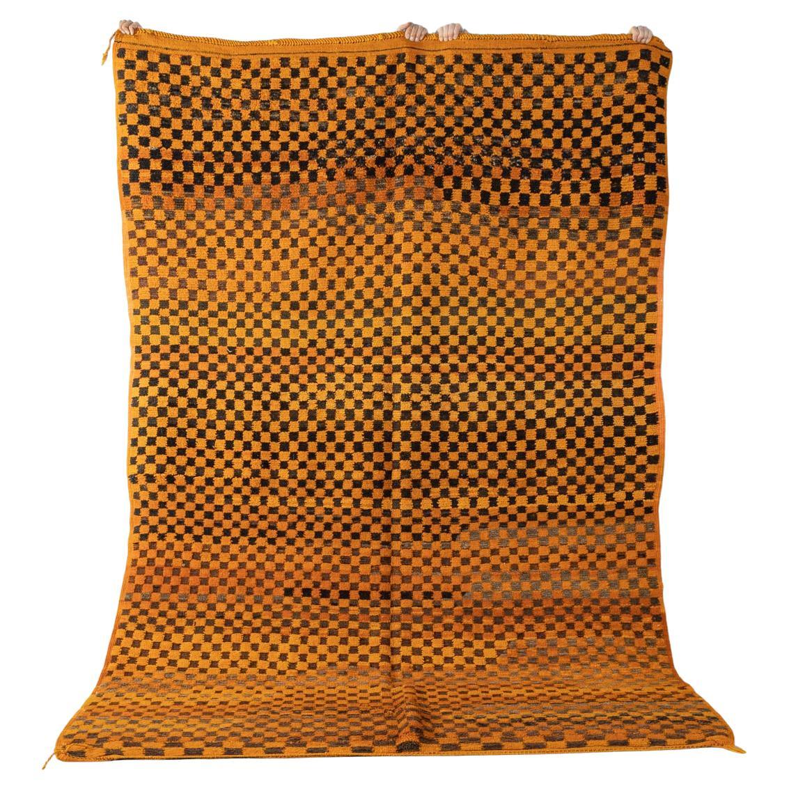 1980s, Taznakht Berber Rug 100% Wool Handmade For Sale