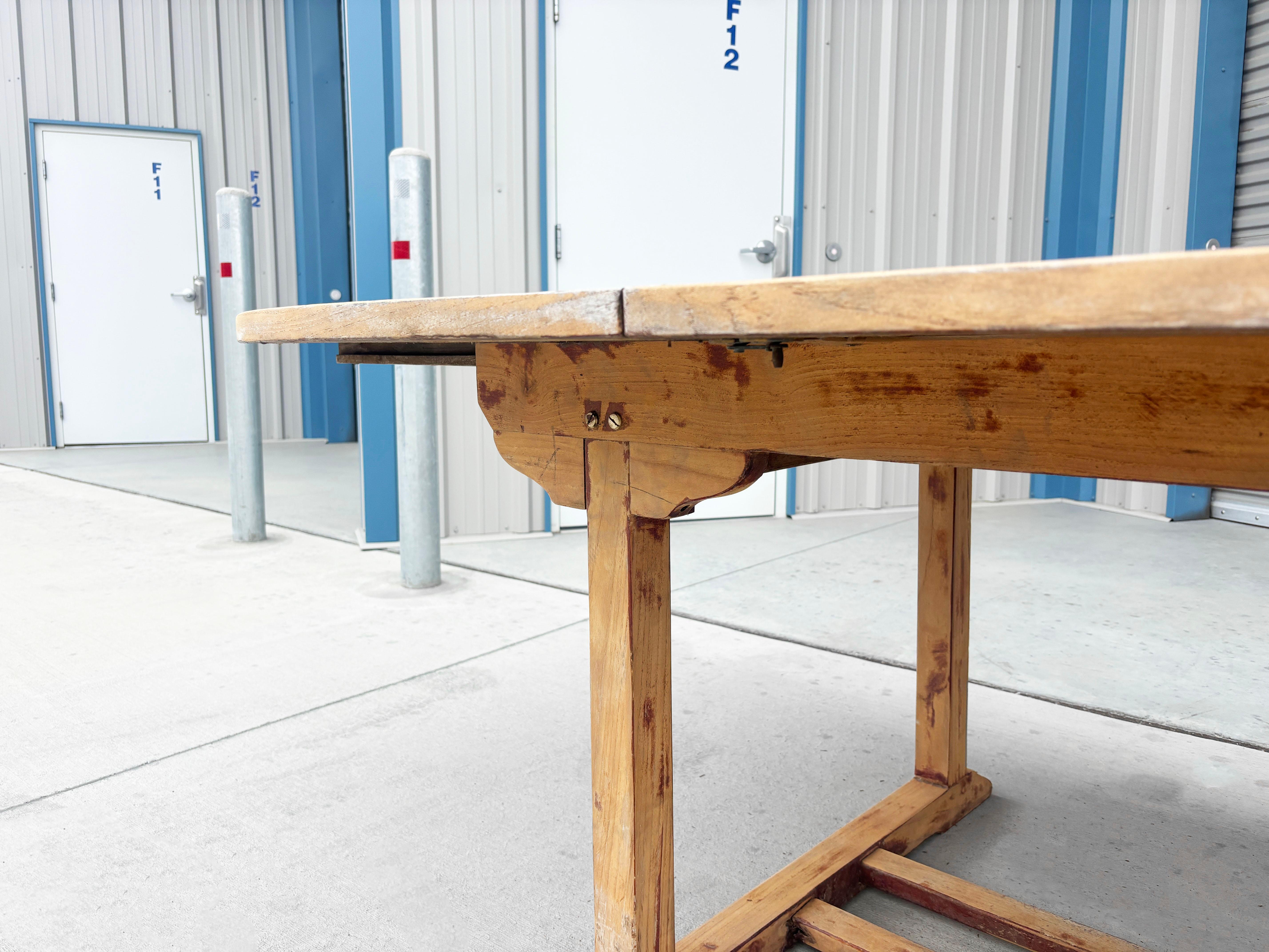 1980s Teak Patio Dining Table & 8 Chairs 7
