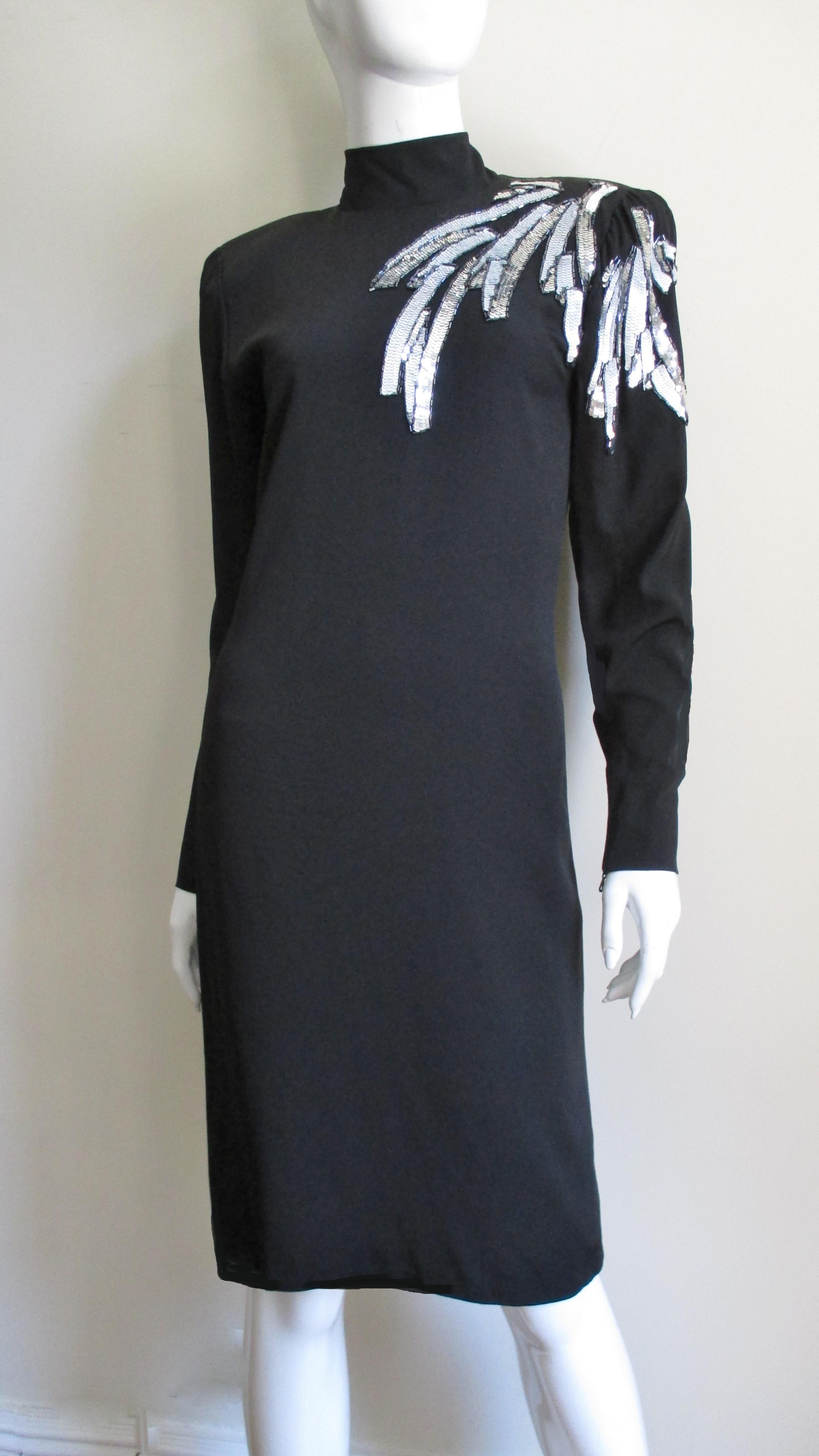 Ted Lapidus Haute Couture Dress 1980s For Sale 1