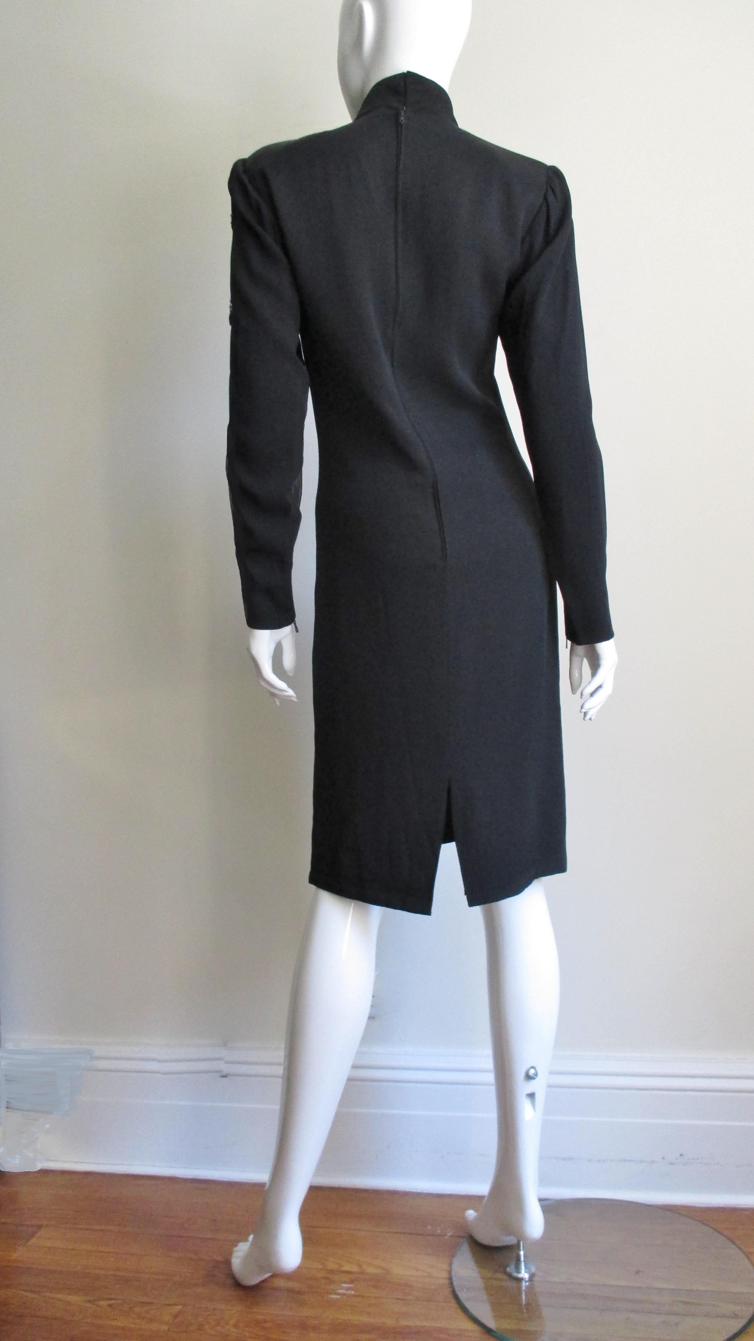 Ted Lapidus Haute Couture Dress 1980s For Sale 3