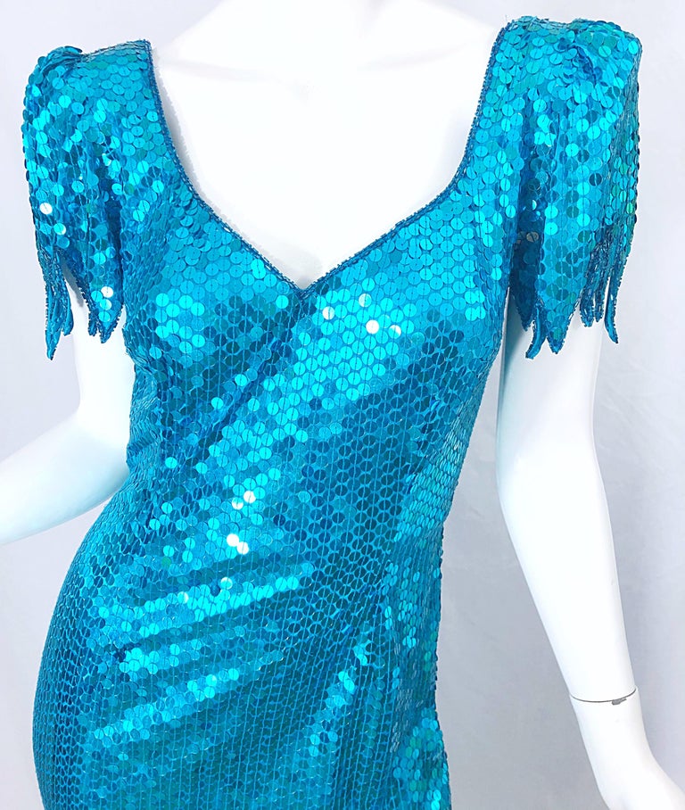 open lace back dress 80s Gatsby Deco cocktail party Sequin Beaded dress main image 1