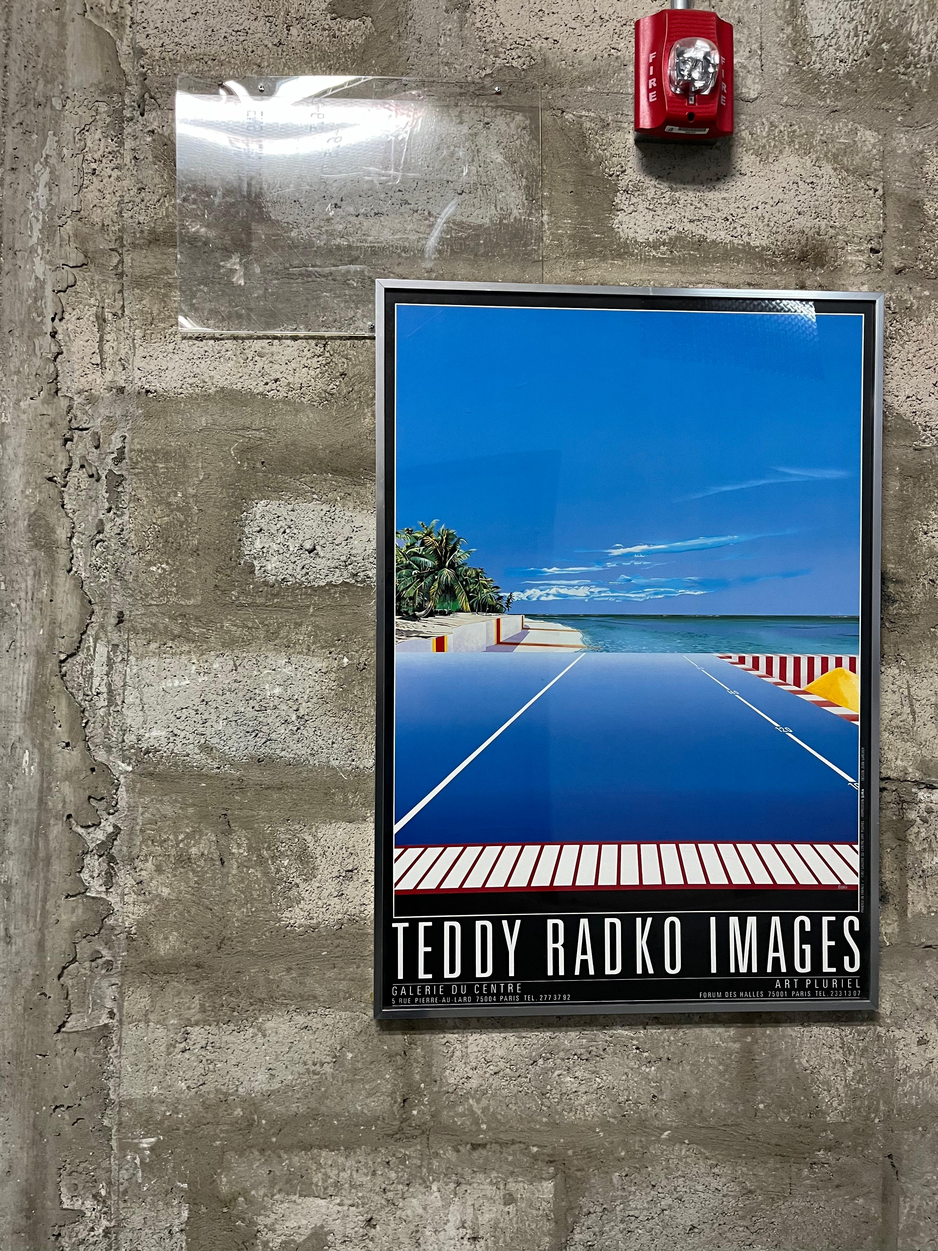 Post-Modern 1980s Teddy Radko Images Exhibition Original Framed Poster. For Sale