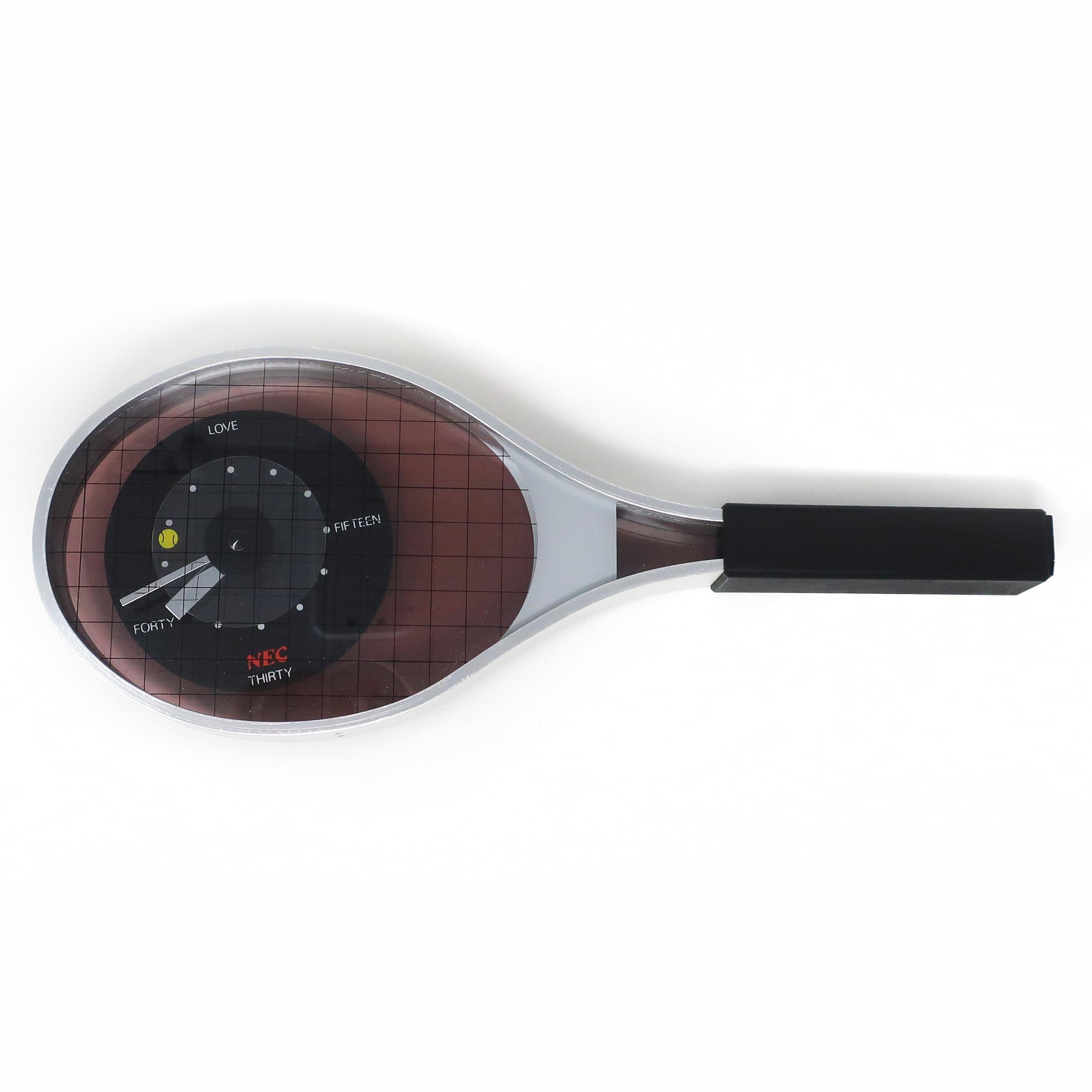 20th Century 1980s Tennis Racket Clock
