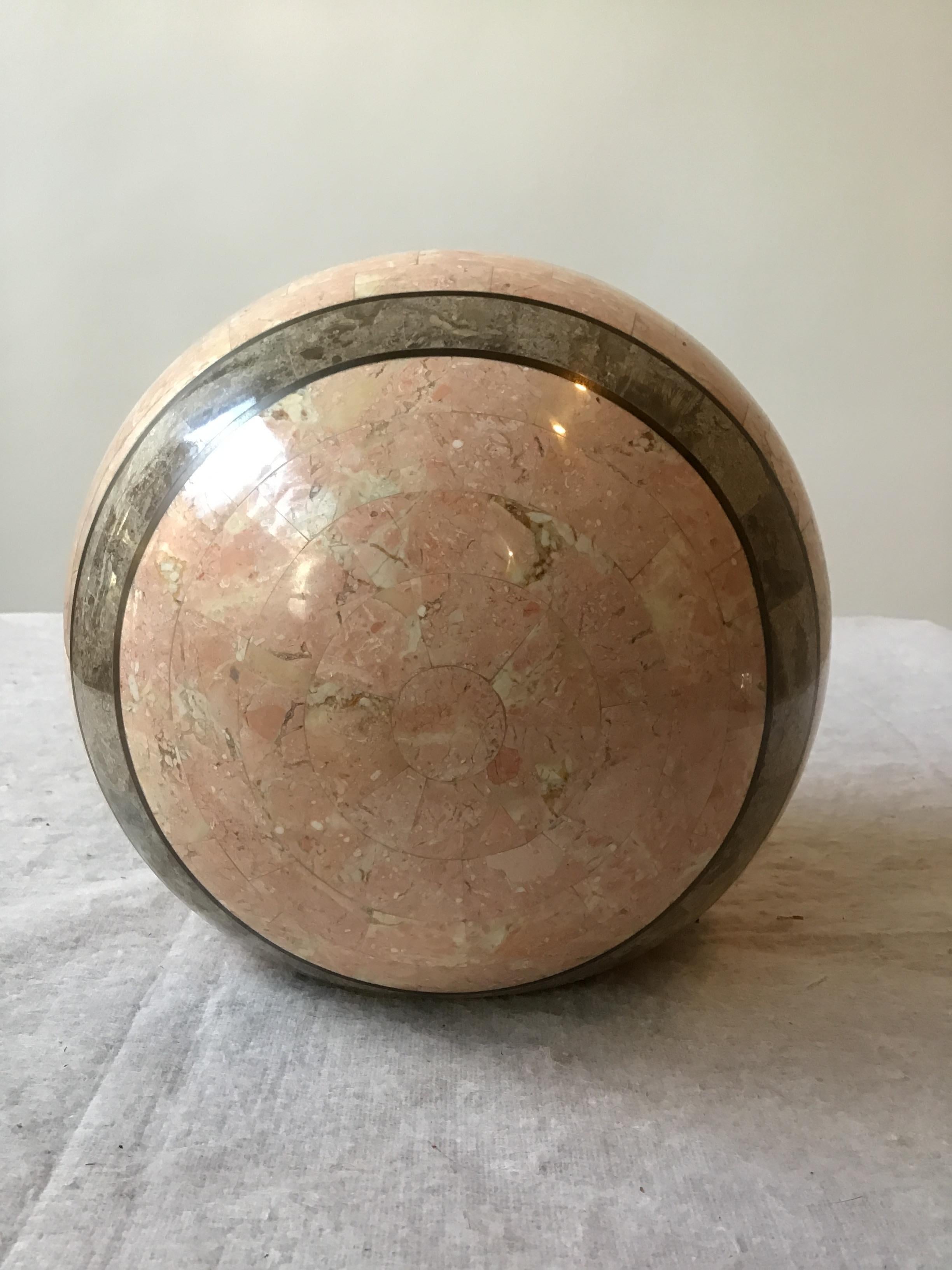 Late 20th Century 1980s Tessellated Stone Sphere For Sale