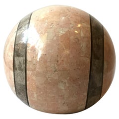 Vintage 1980s Tessellated Stone Sphere