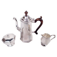1980er Thatcher-Ära Rückkehr zur Tradition Englisches georgisches Kaffeeset