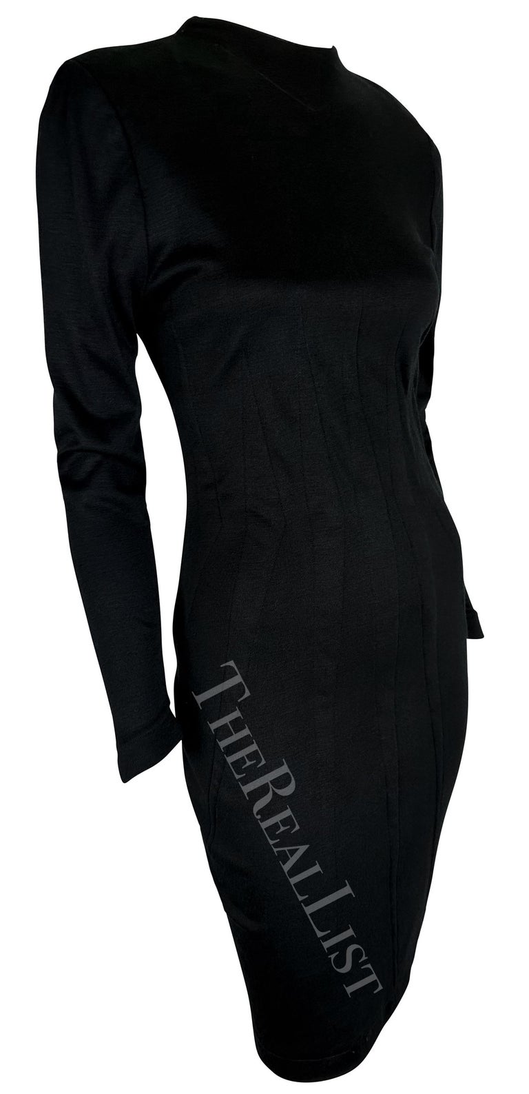 1980s bodycon dress 1980s Liza Bruce Printed Spandex Stretch Fitted Body Con Dress – Shrimpton  Couture main image 1